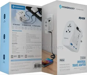 Powerology Universal Travel Adapter 2300w