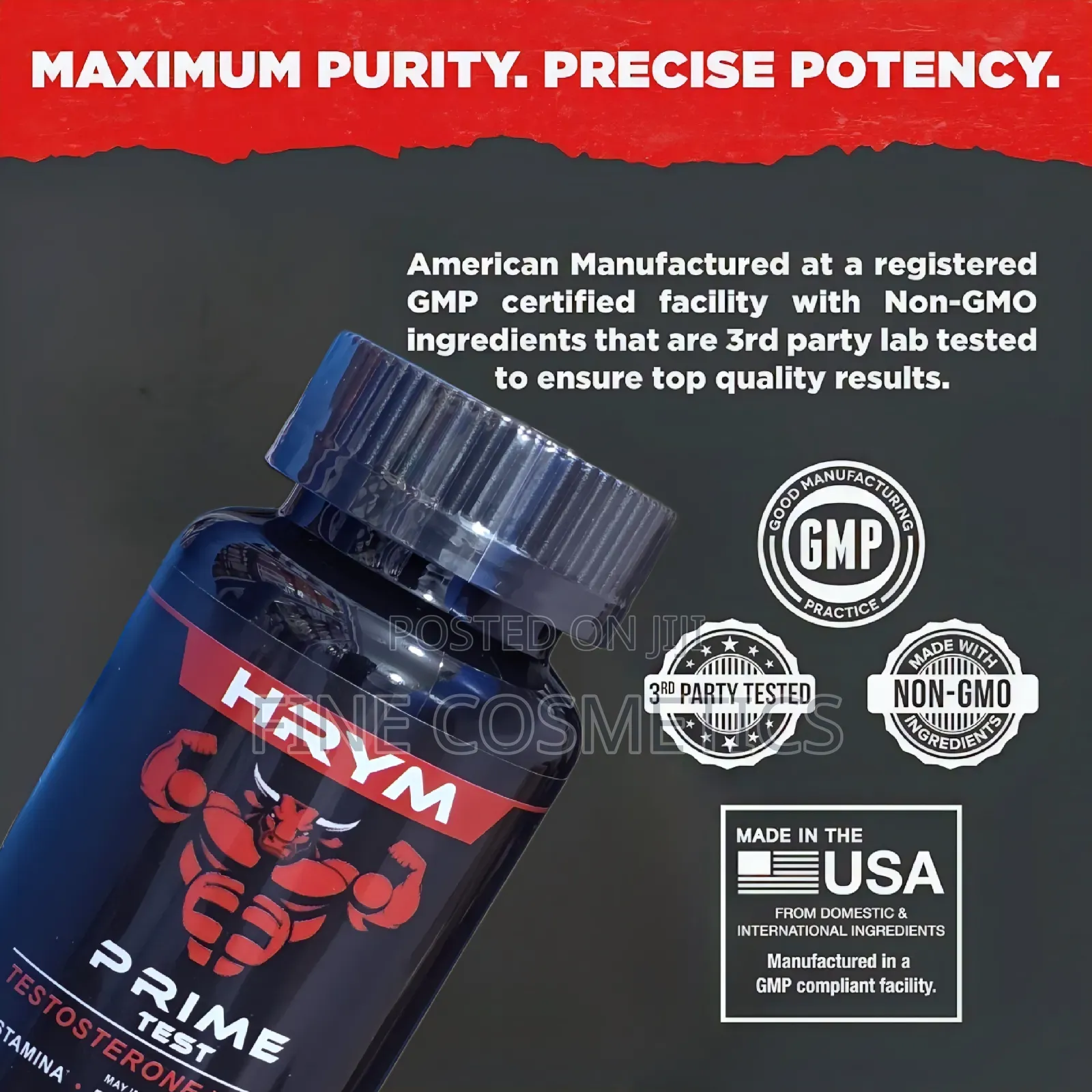 Wholesale Only, Prime Test Men's Health Testosterone Booster