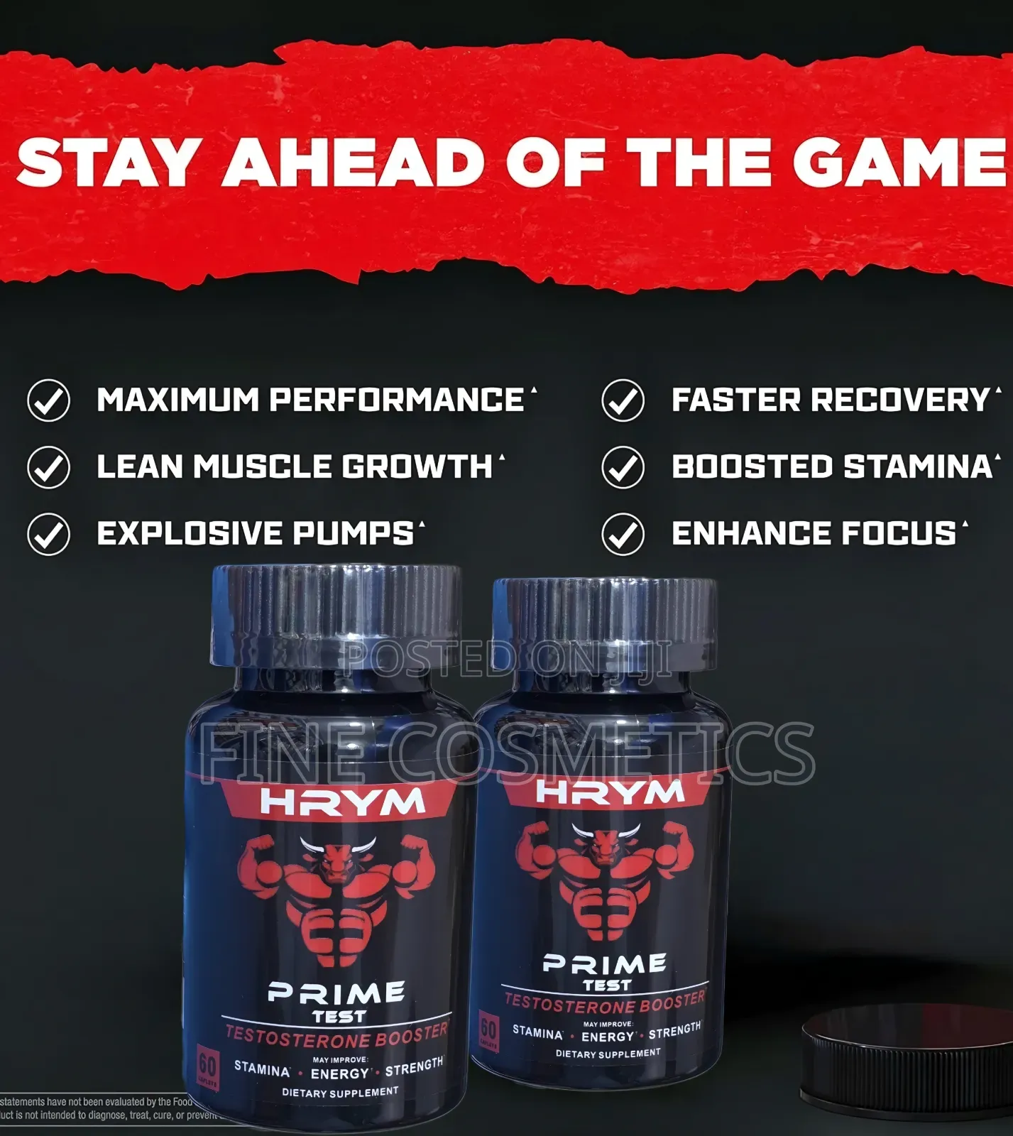 Wholesale Only, Prime Test Men's Health Testosterone Booster