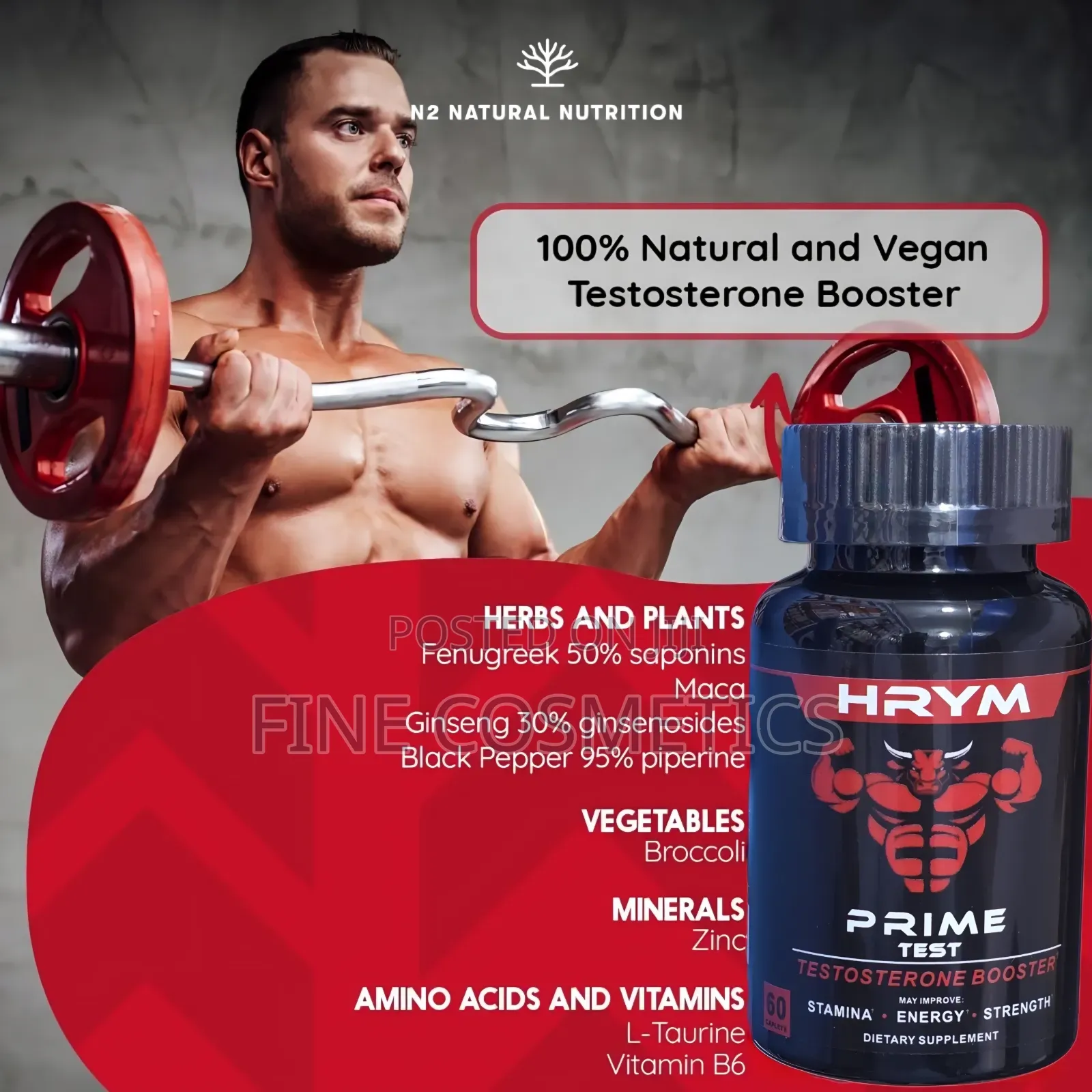Wholesale Only, Prime Test Men's Health Testosterone Booster