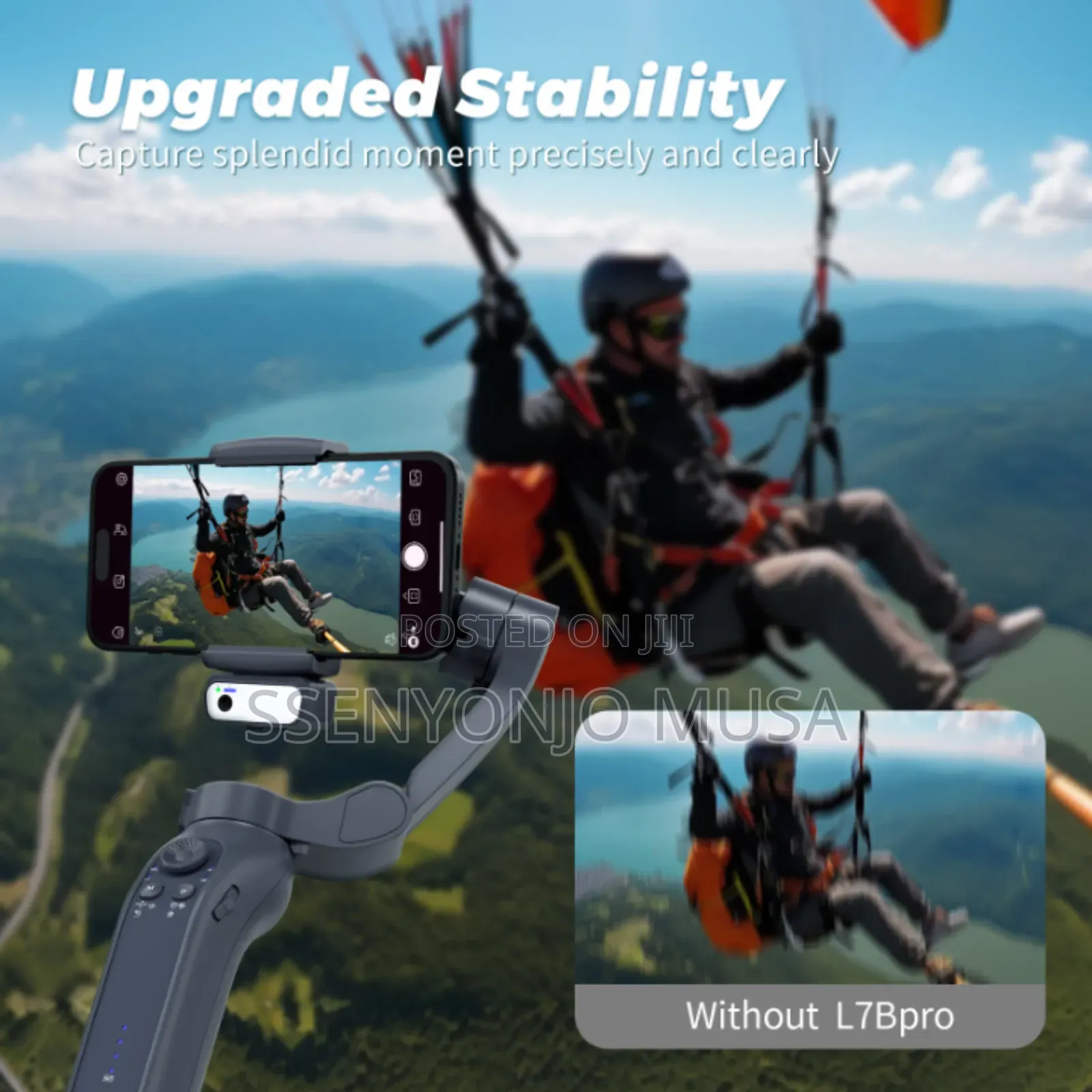 L7c Pro Plus 3-Axis Gimbal Stabilizer With Face Tracking Ai