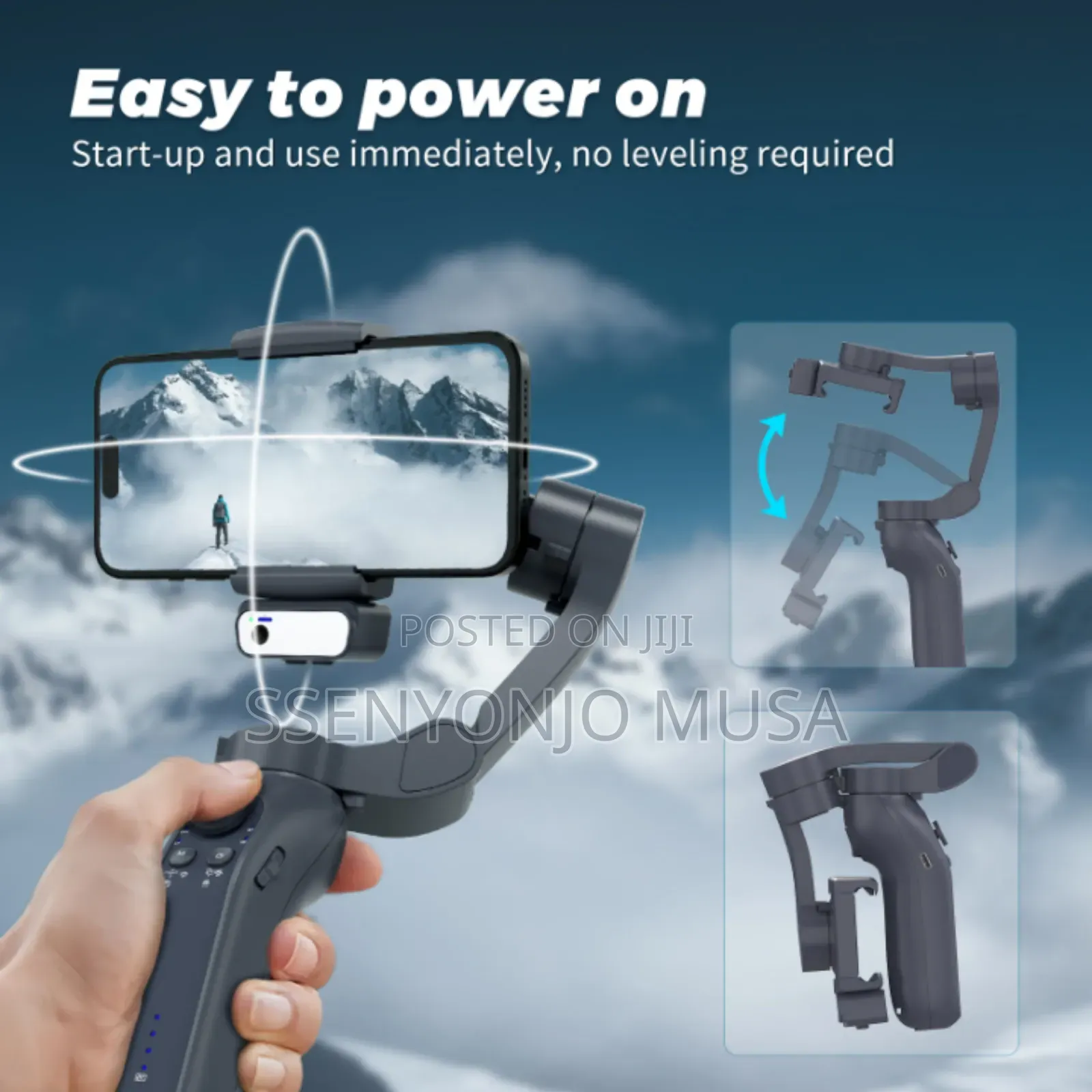 L7c Pro Plus 3-Axis Gimbal Stabilizer With Face Tracking Ai