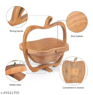 Wooden Foldable Fruit Basket