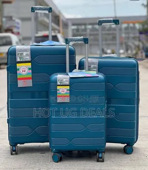 Plastic Travel Suitcase Bag 3pcs Set (Small,Medium, Large)