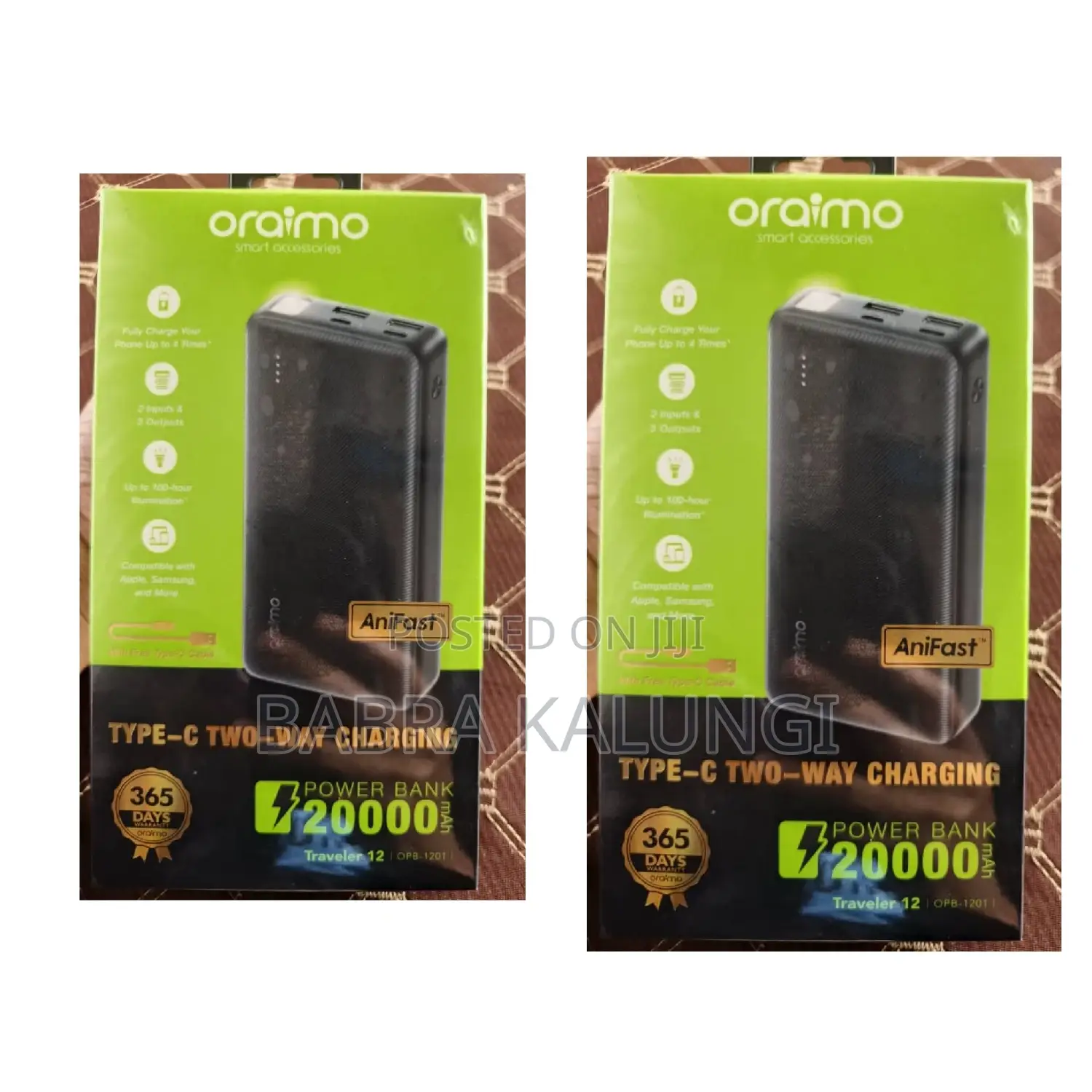 Oraimo Traveler 12 20000mah 12w