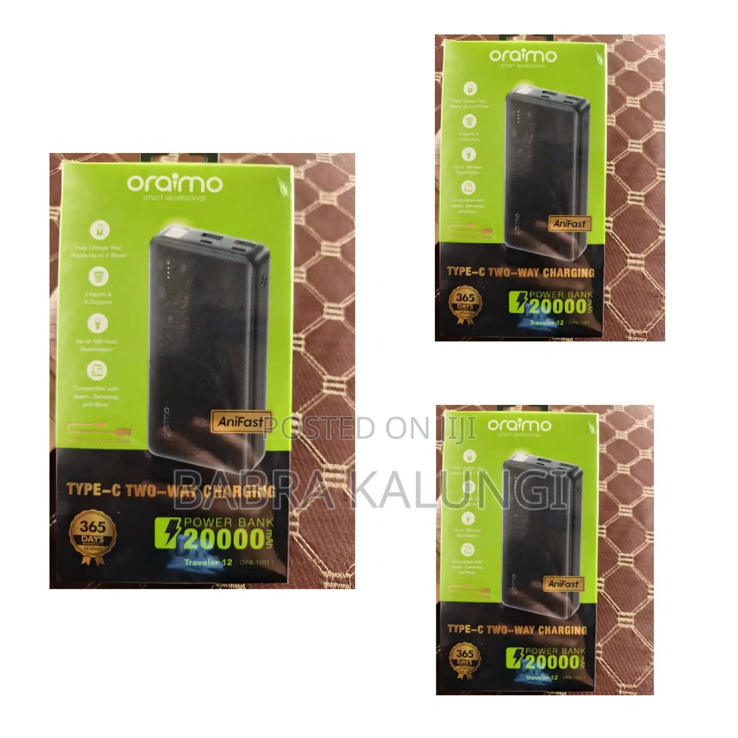 Oraimo Traveler 12 20000mah 12w