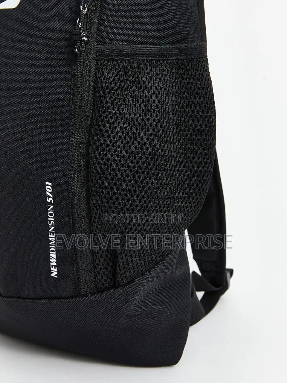 Black Small Printed Backpack