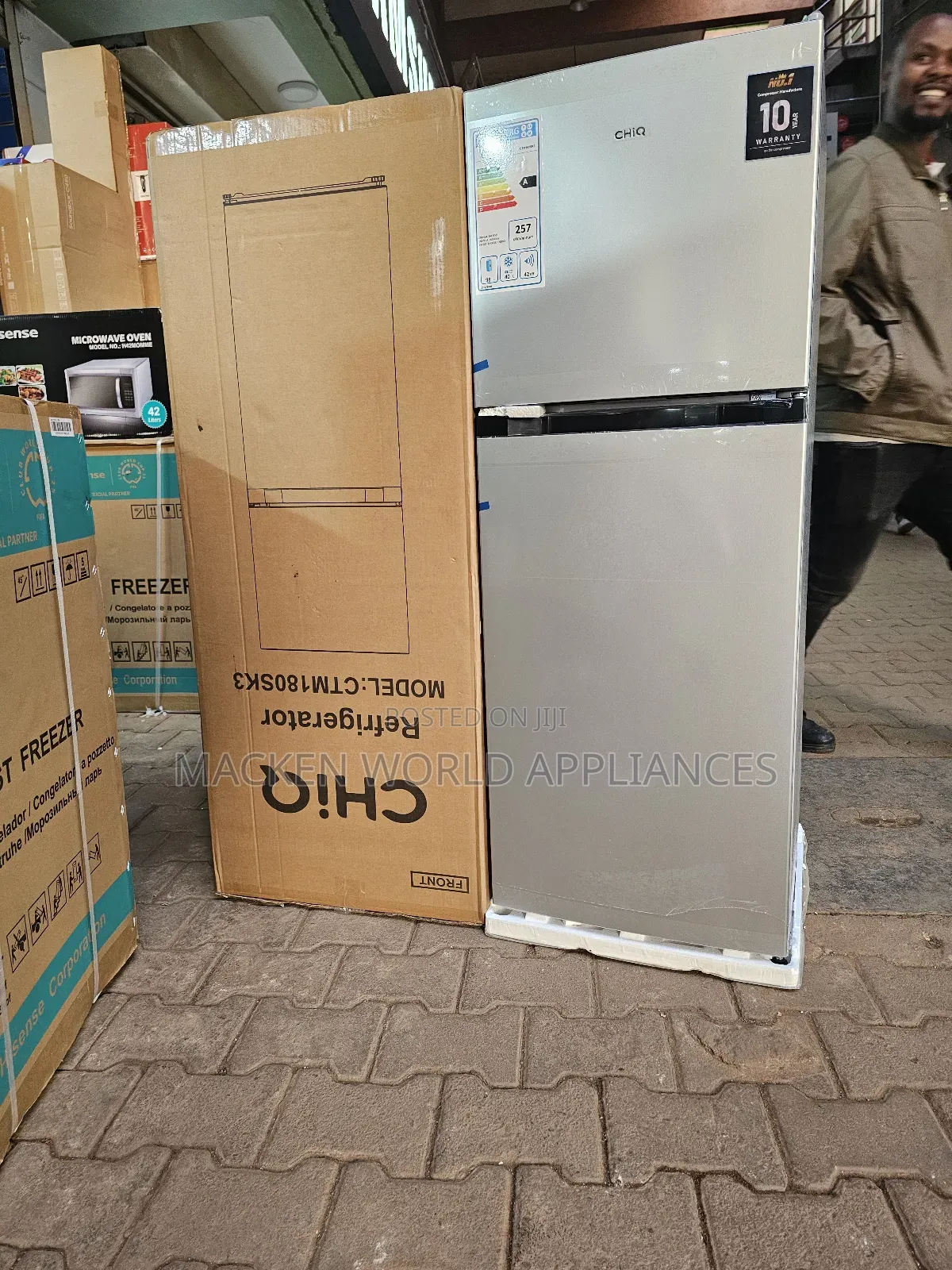 180l Chiq Fridge Double Door New 12 Years Warranty