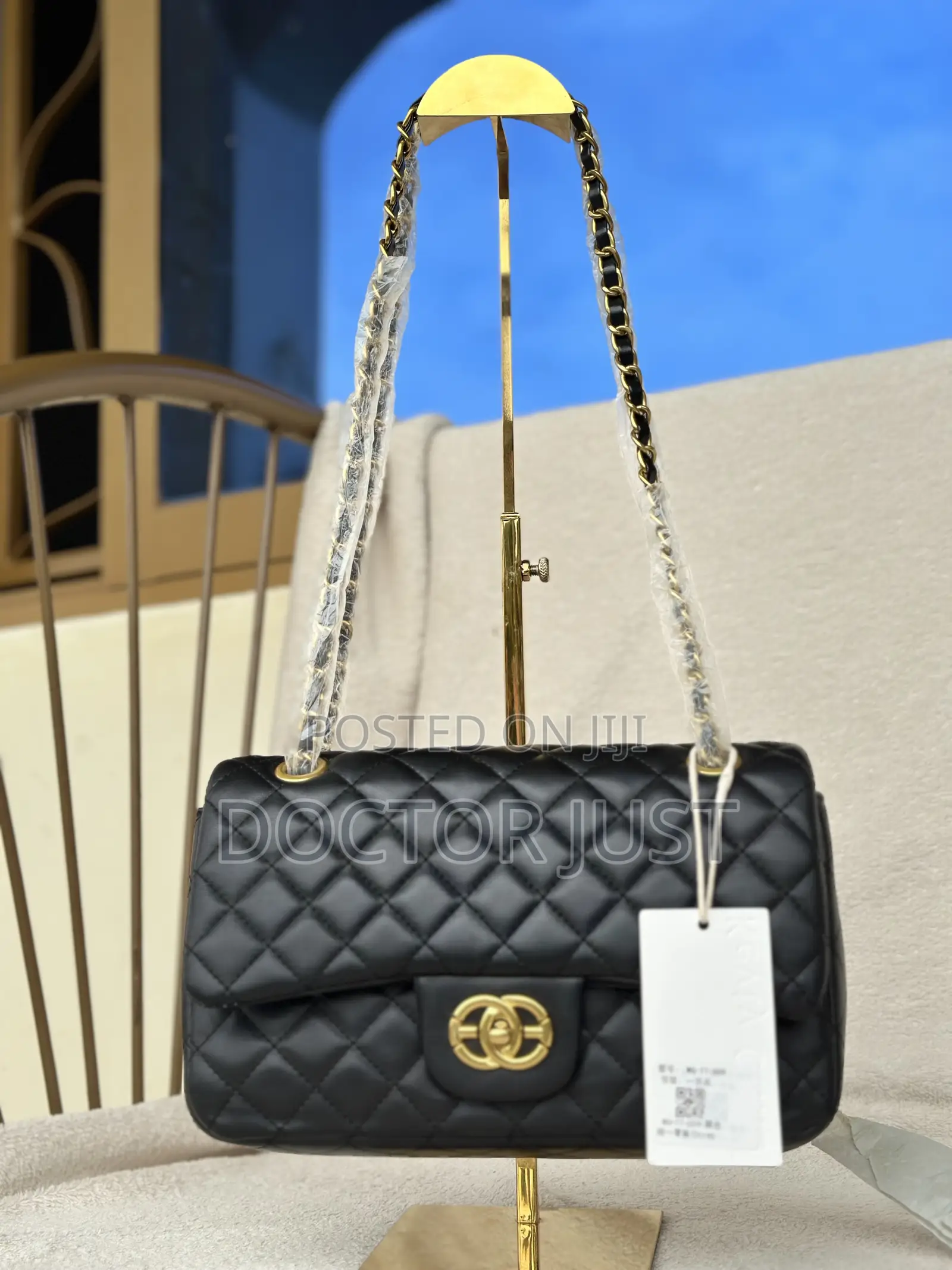 Diamond-Shaped Channel Copy Bag