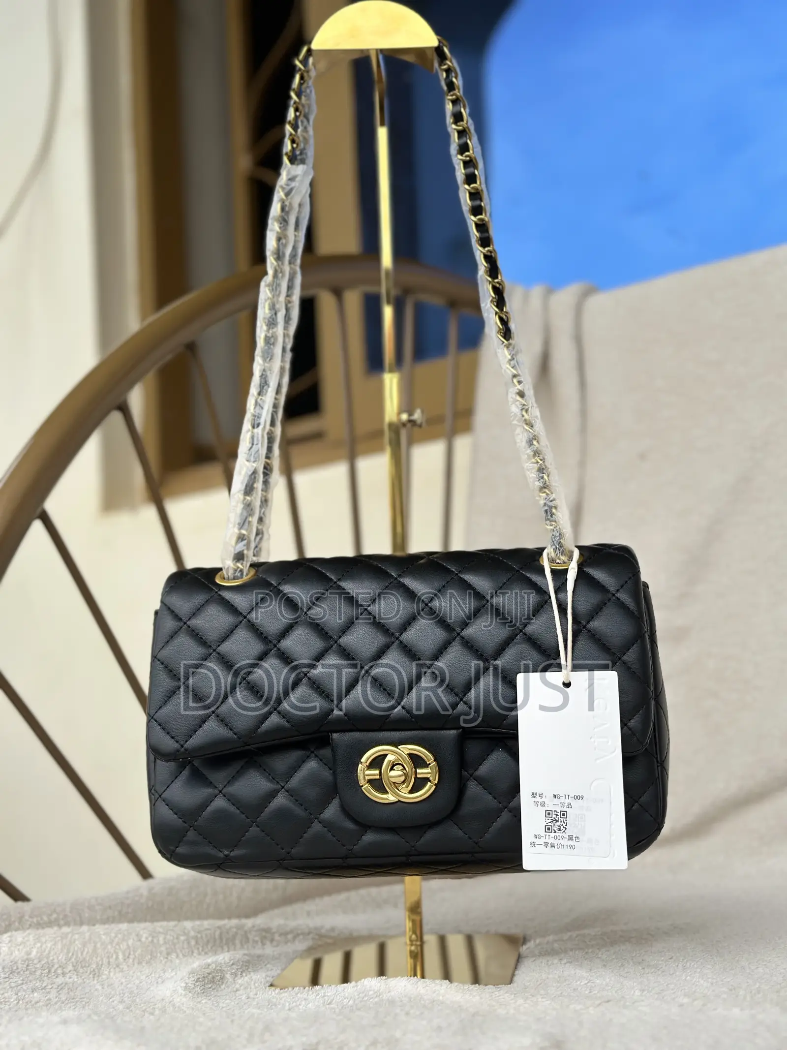 Diamond-Shaped Channel Copy Bag