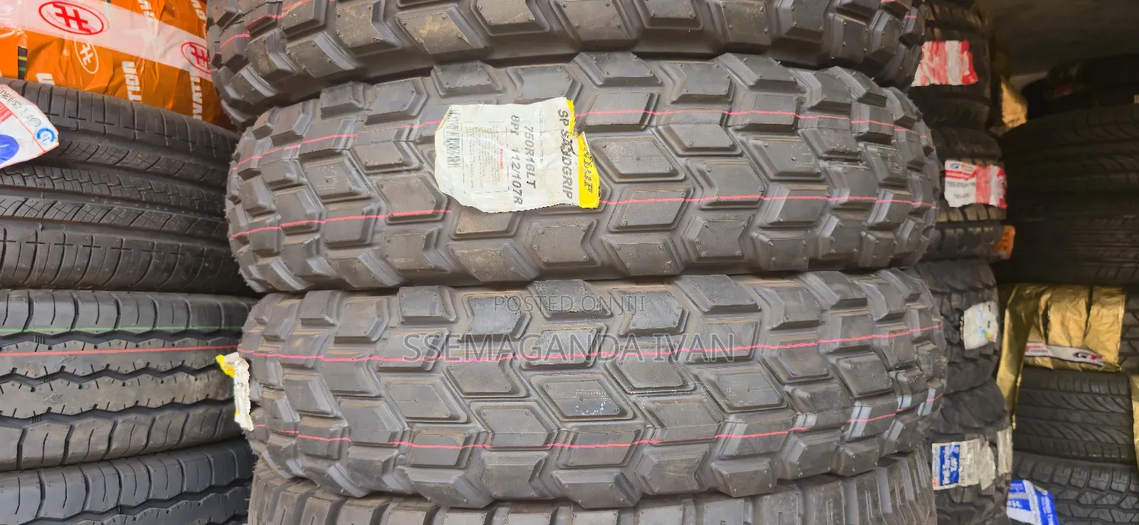 750r16 Dunlop Sp Mudgrip New Tyres