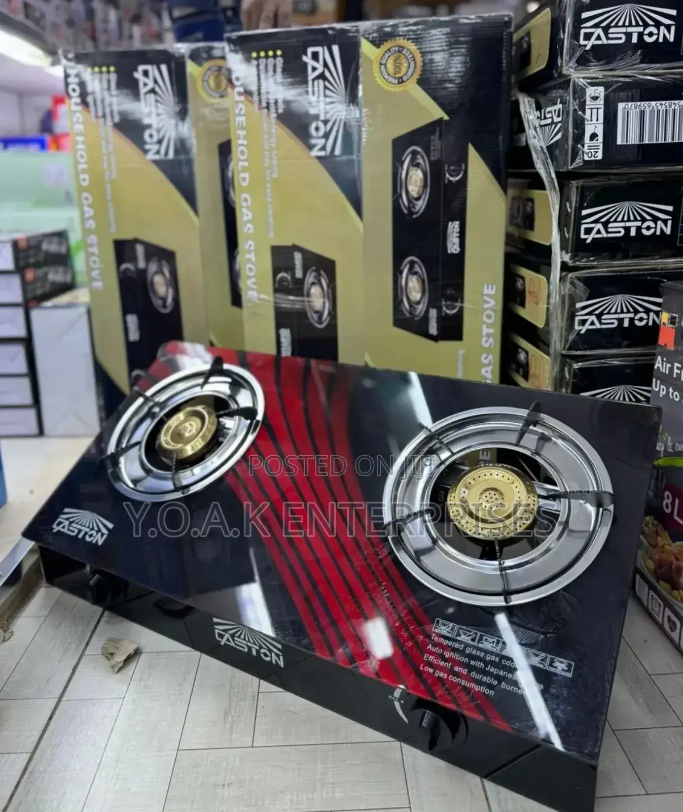 Double Glass Gas Cooker