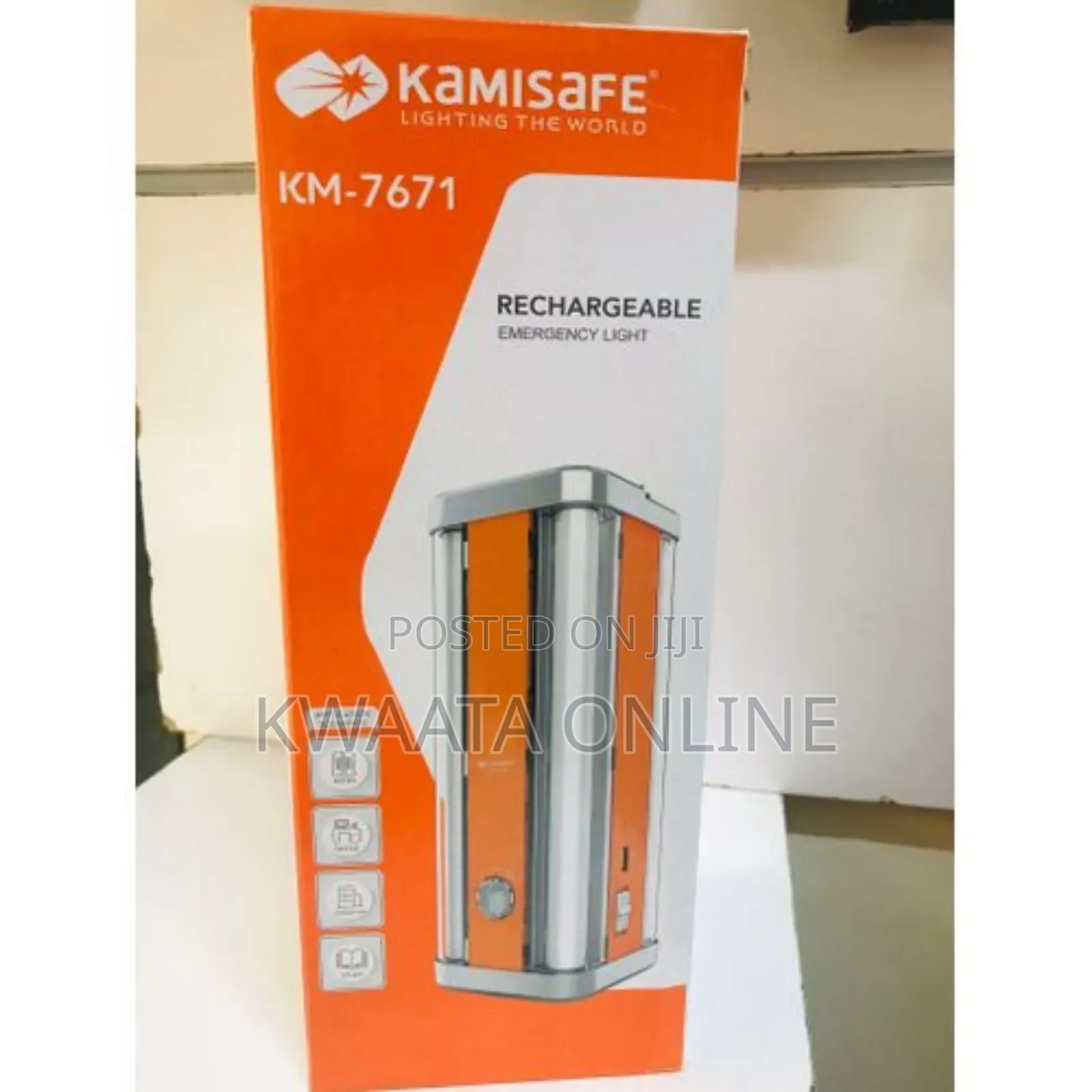 Kamisafe Km-7671 4 Tube Latern Rechargeable Emergency Lamp