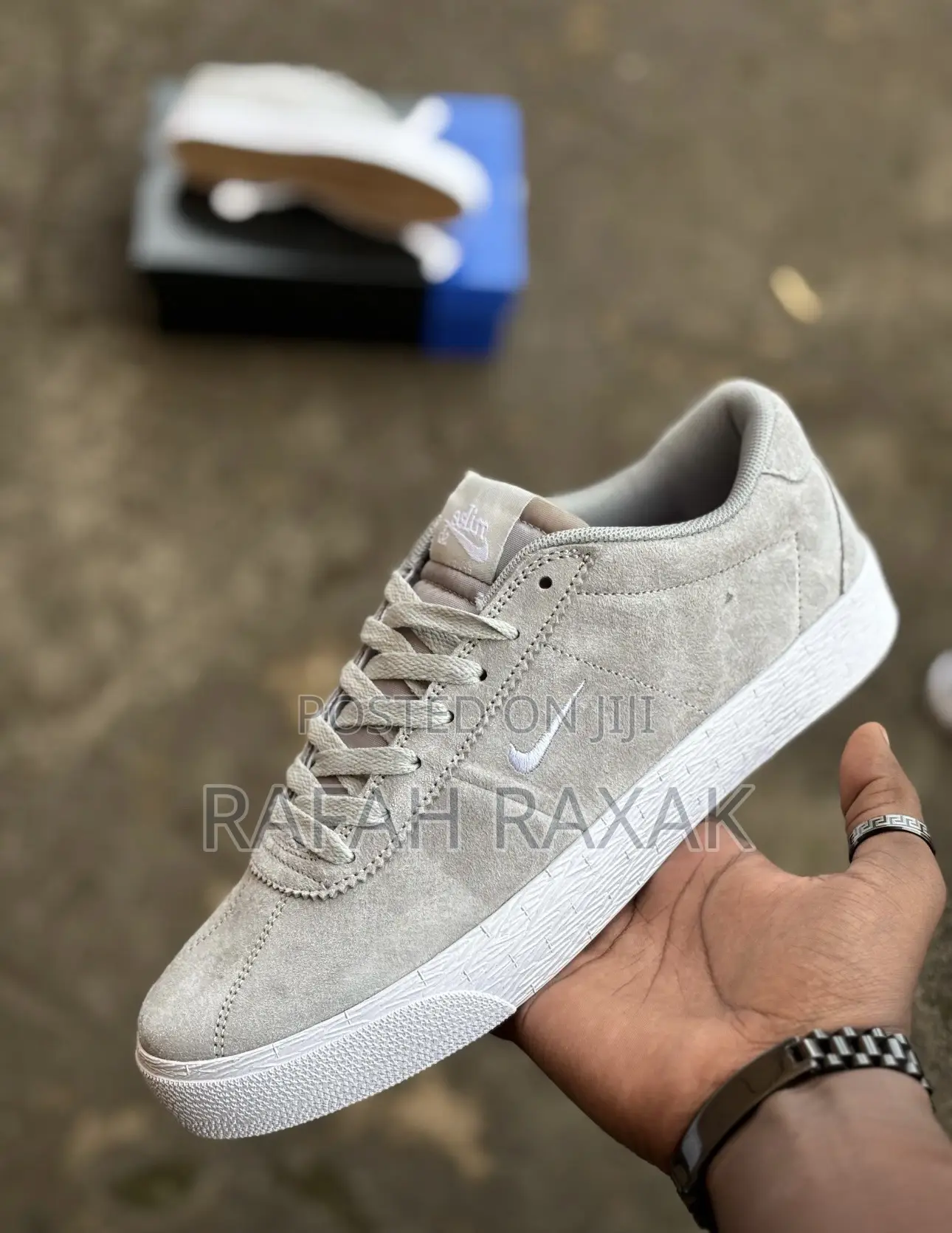 Original Grey Suede Nike Sb Zoom Bruin Skateboard Sneakers