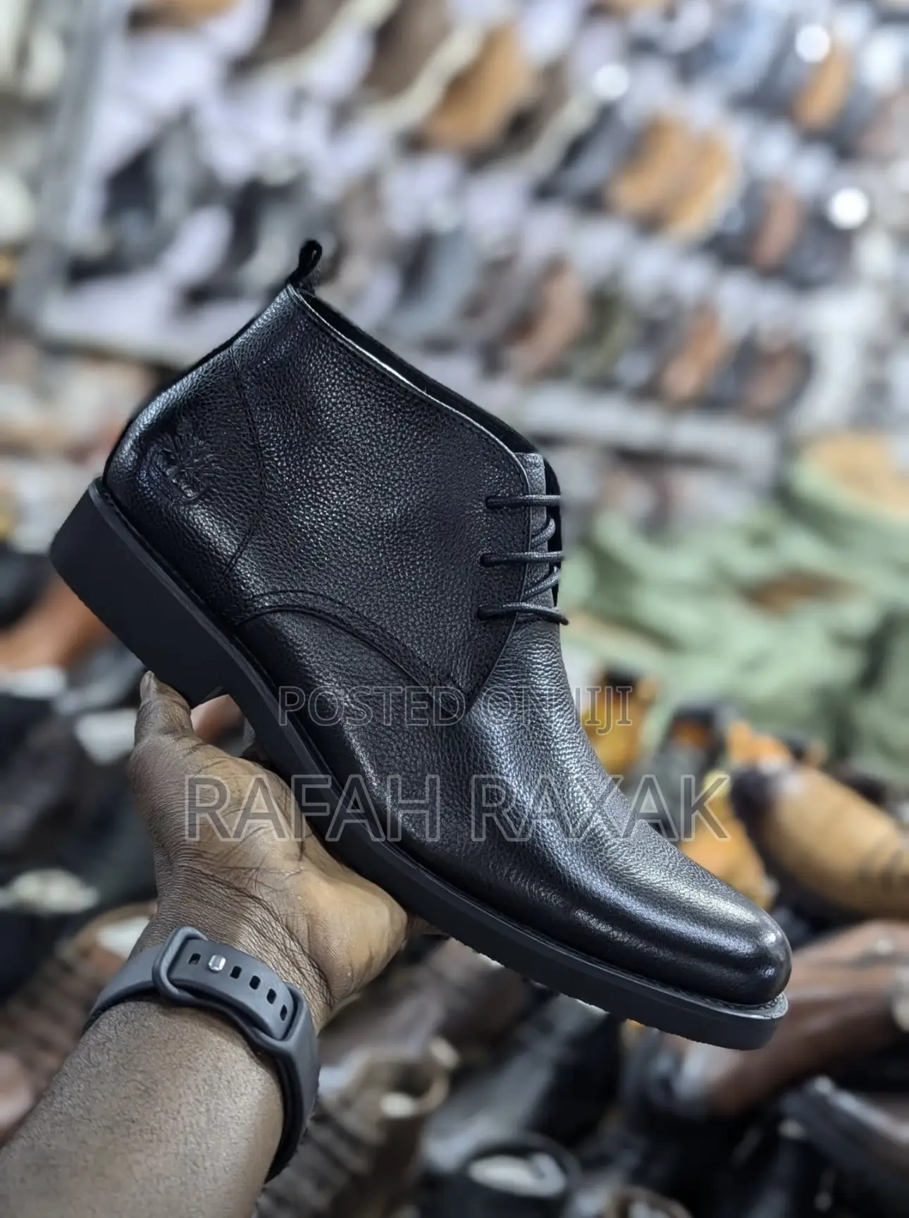 Original Men’S Black Timberland Gentle Office Leather Boots