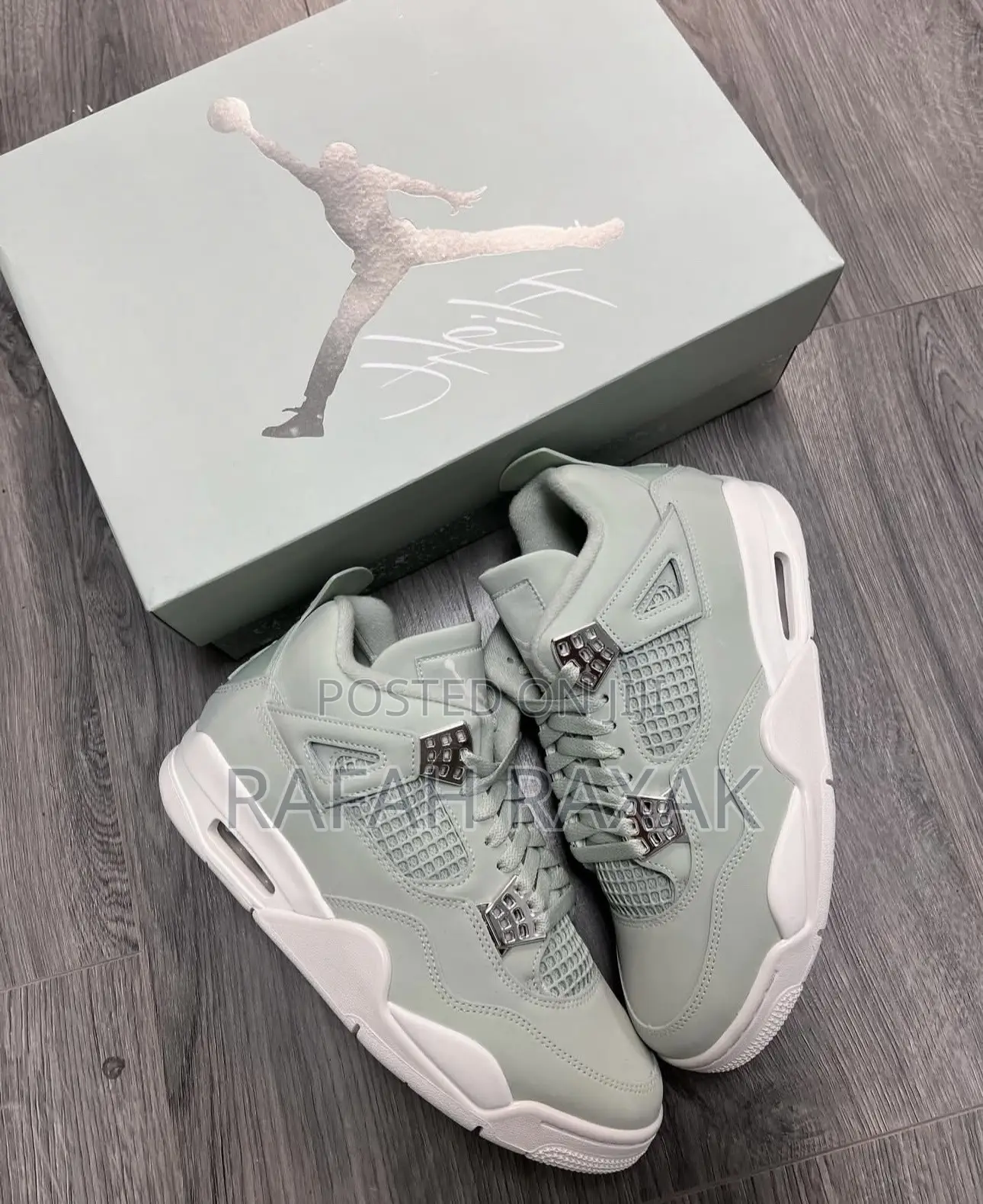 Nike Air Jordan 4 Retro Seafoam Sail “Abundance” Sneakers