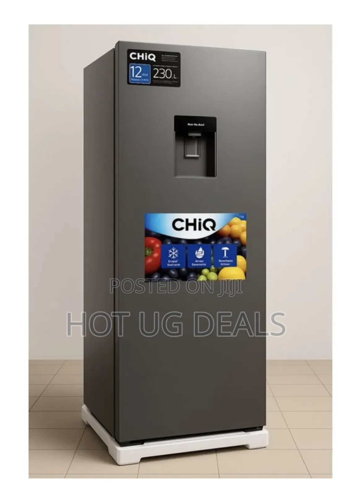 Chiq 230 Liters Refrigerator Single Door -3 Years Warranty