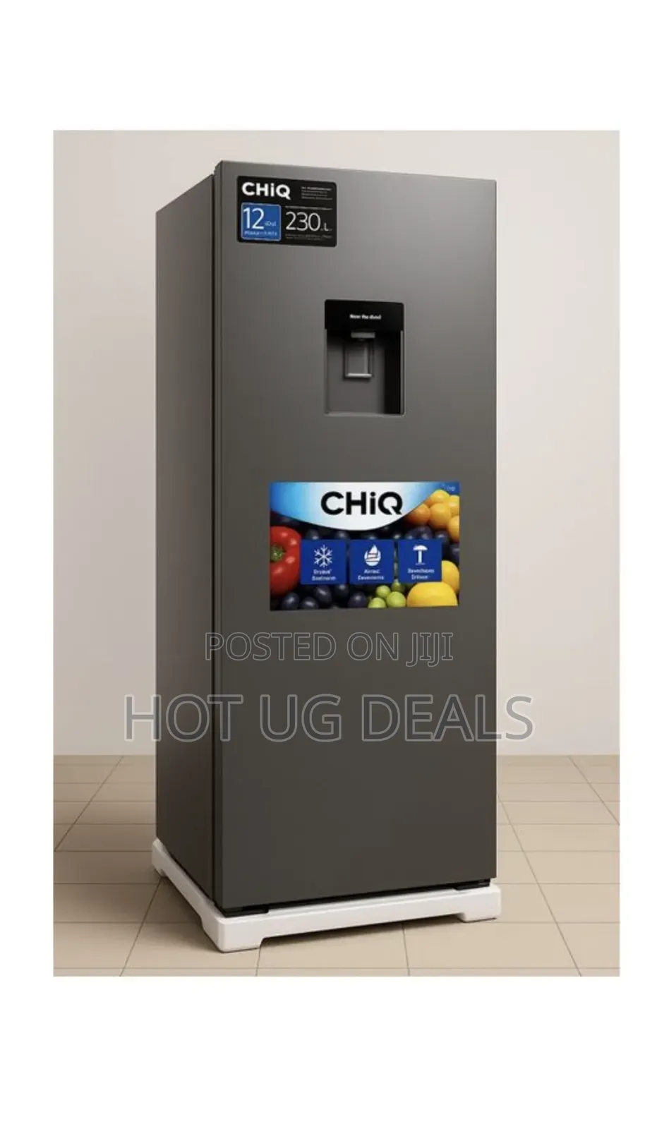 Chiq 230 Liters Refrigerator Single Door -3 Years Warranty