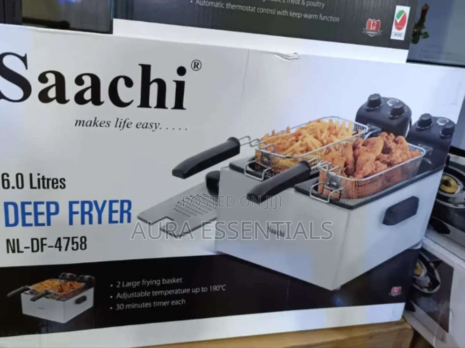 Saachi 6 Litres Double Deep Fryer