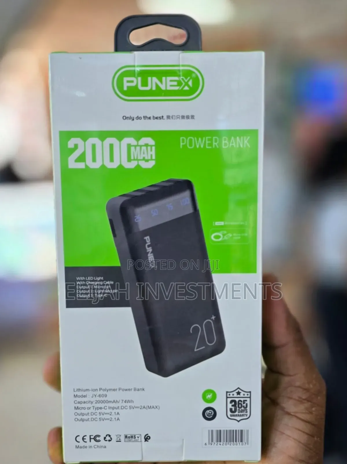 Punex 20000mah Digital Fast Charging Power Bank