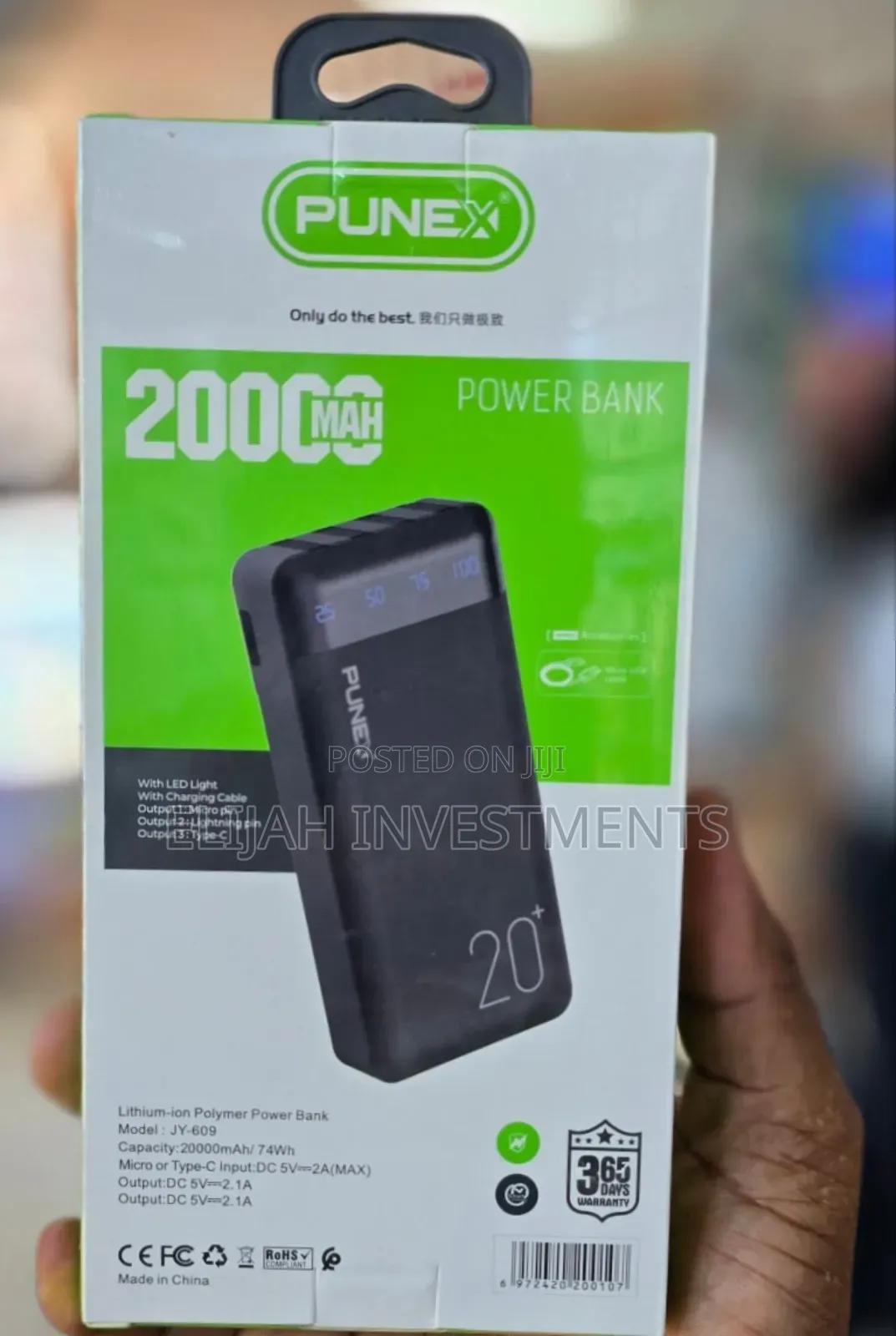 Punex 20000mah Digital Fast Charging Power Bank