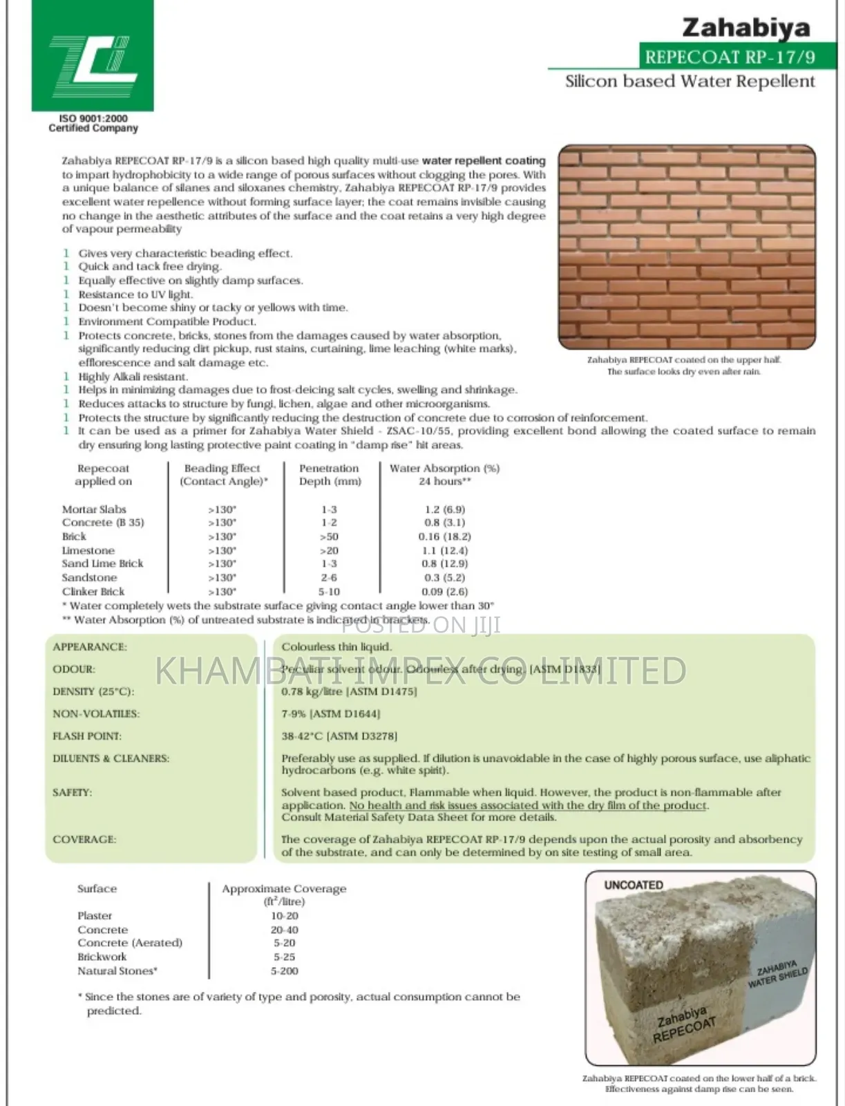 Clear Coating Water Proof for Stones