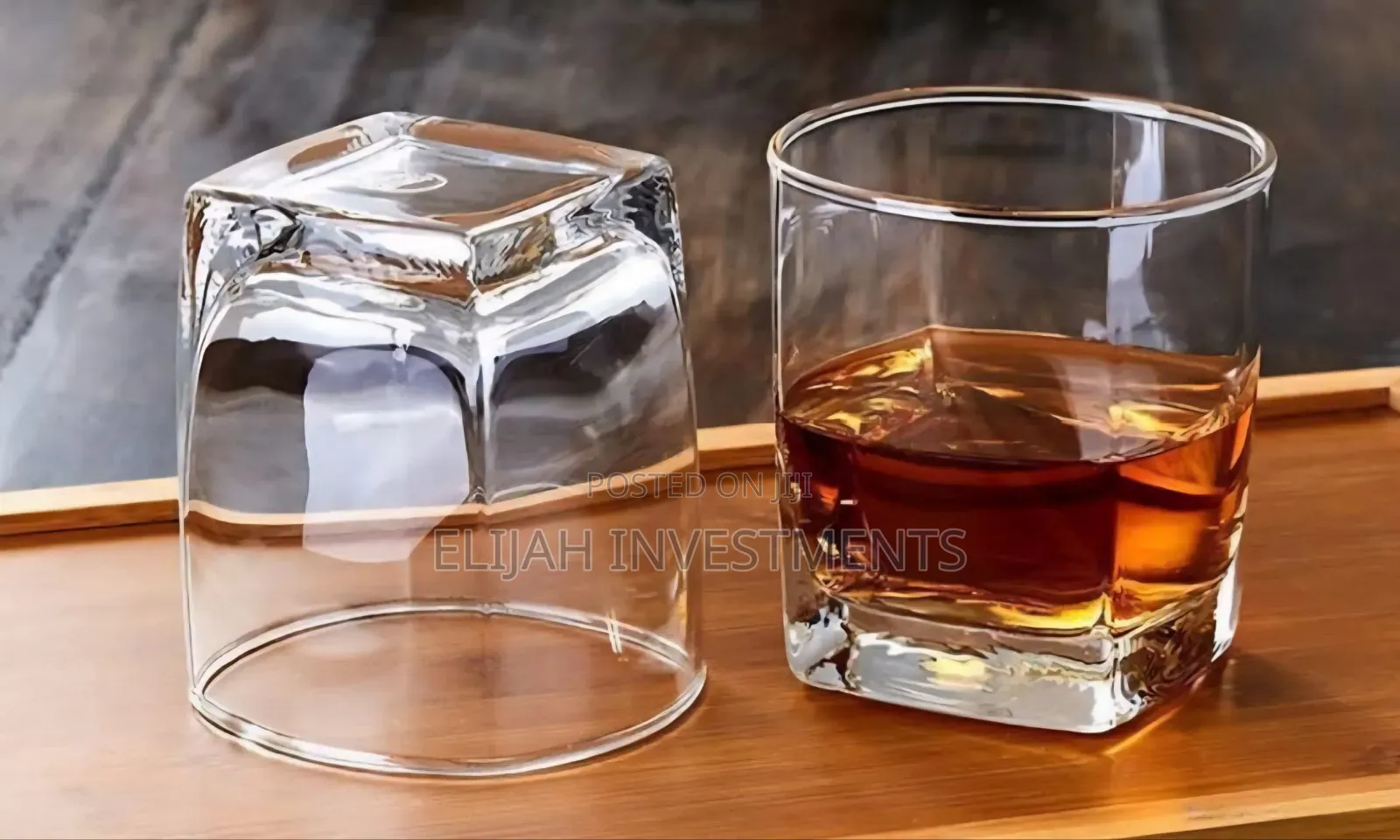 12pcs Square Shaped Whisky Glasses