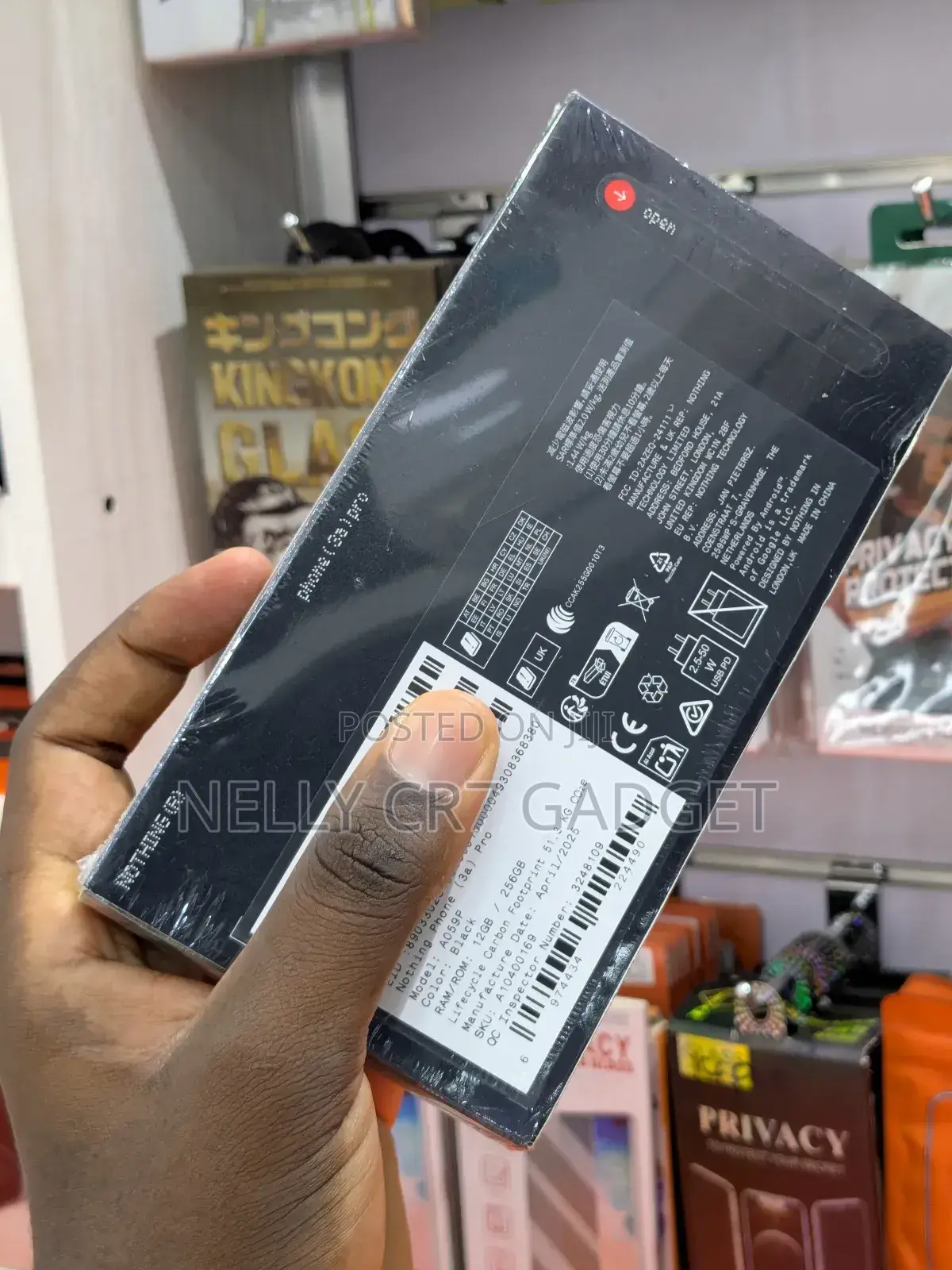 New Nothing Phone 3a Pro 256 GB Black