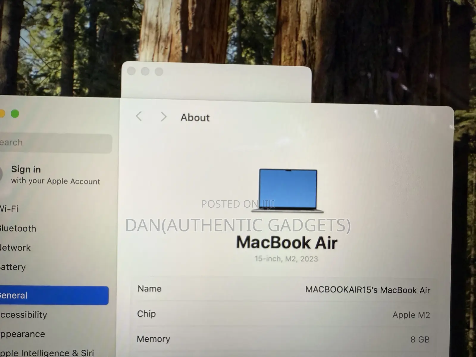 New Laptop Apple MacBook Air 2023 M2 8GB Apple M2 SSD 256GB