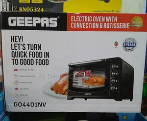 Geepas Oven With Convection and Rotisserie