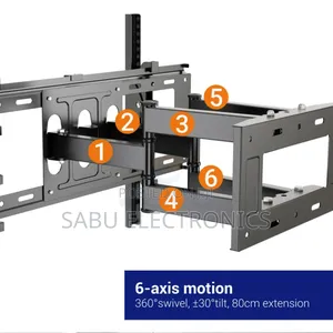 Heavy Duty Double Arm Tv Wall Mount – 43" to 80"- Universal