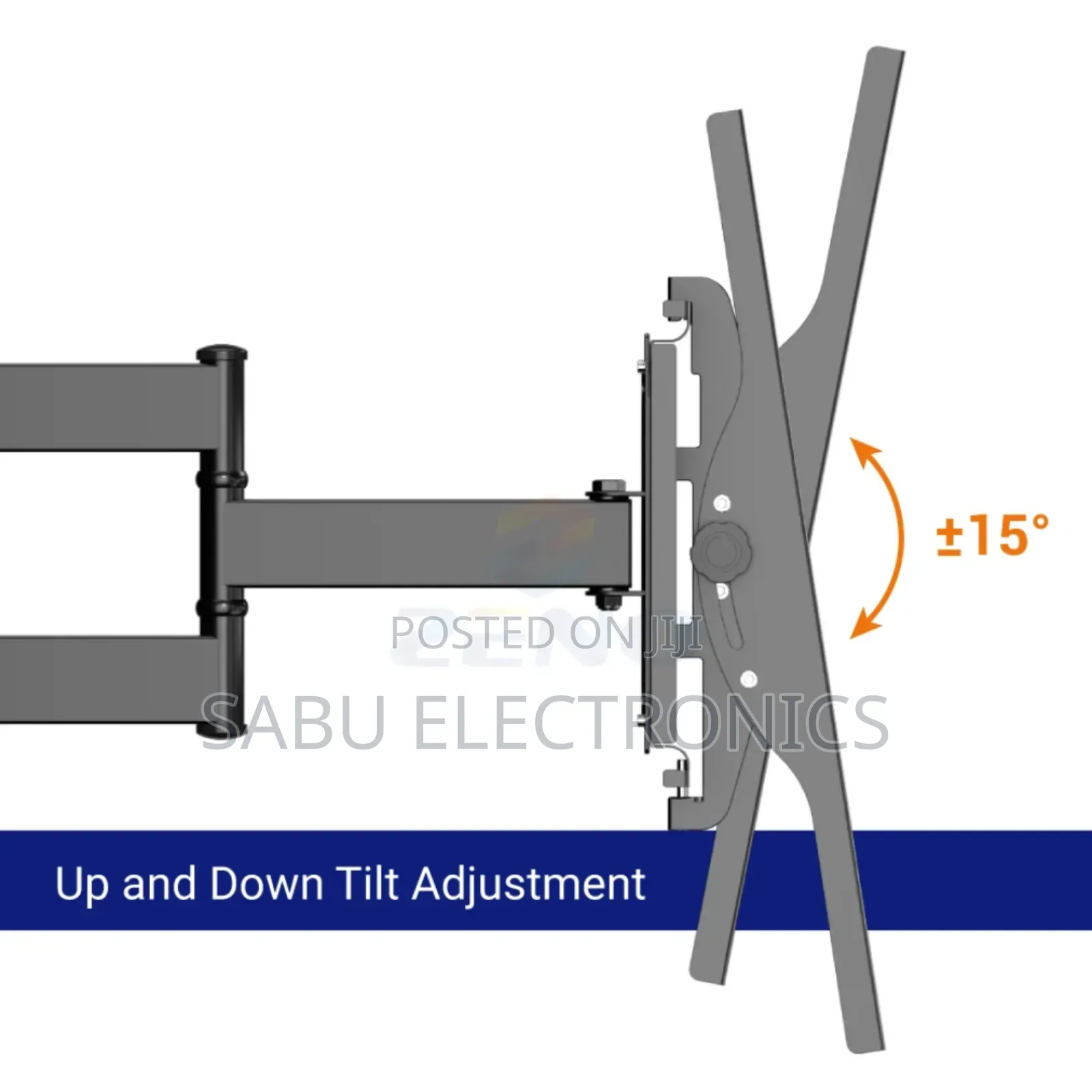 Heavy Duty Double Arm Tv Wall Mount – 43" to 80"- Universal