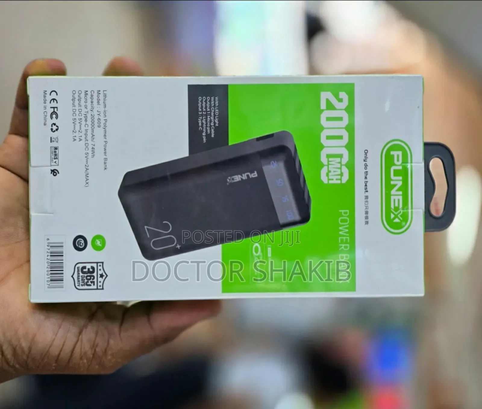 Quality Punex 20000mah Digital Fast Charging Power Bank
