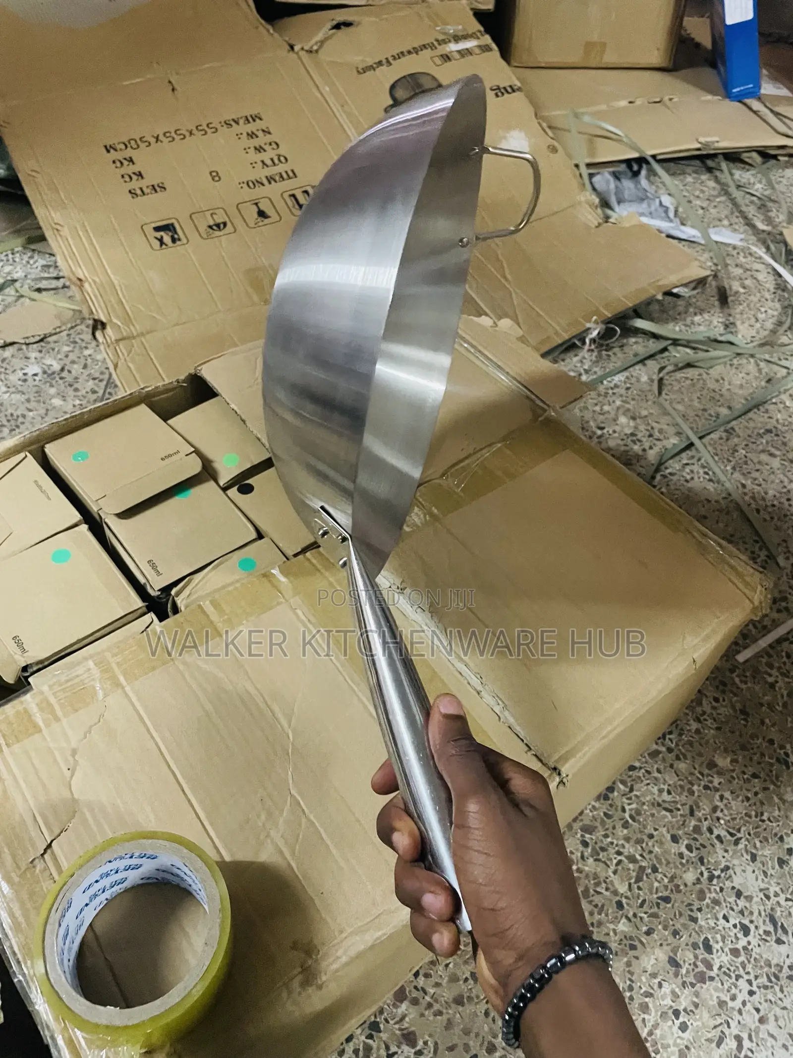 34cm Stainless Steel Frying Pan