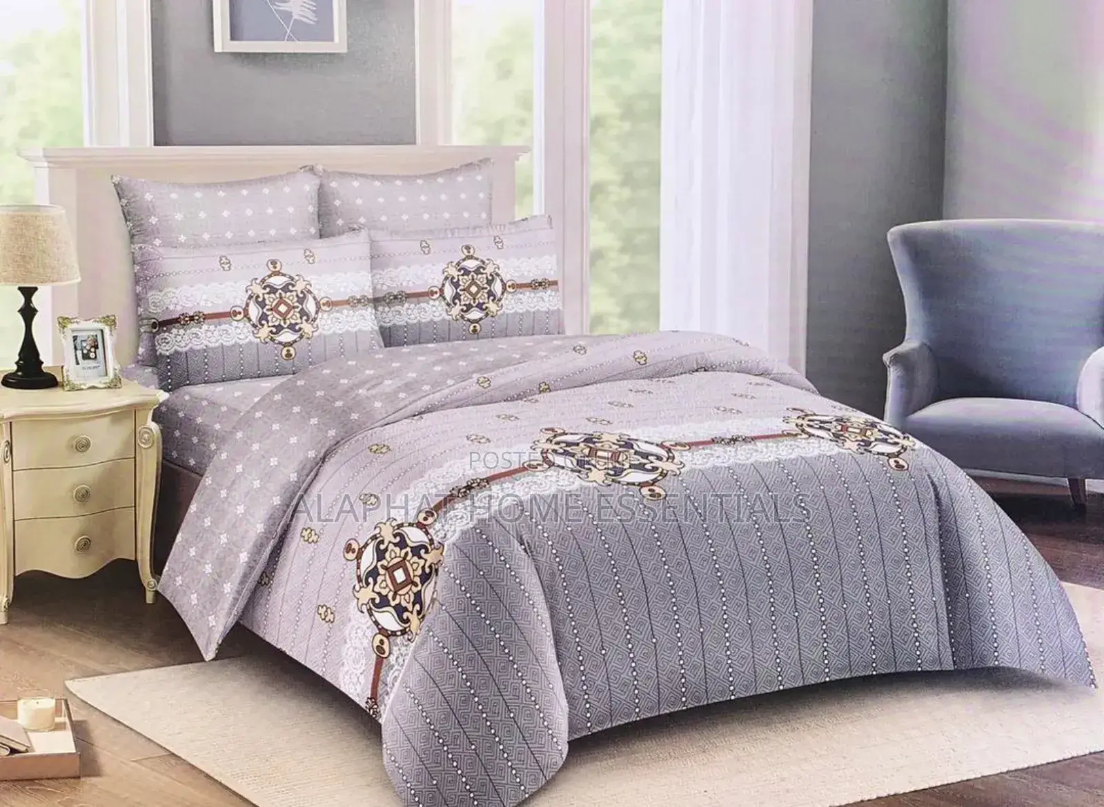 4 Pc Duvet 5*6 Duvet (2 Pillowcase and 1 Bedsheet)
