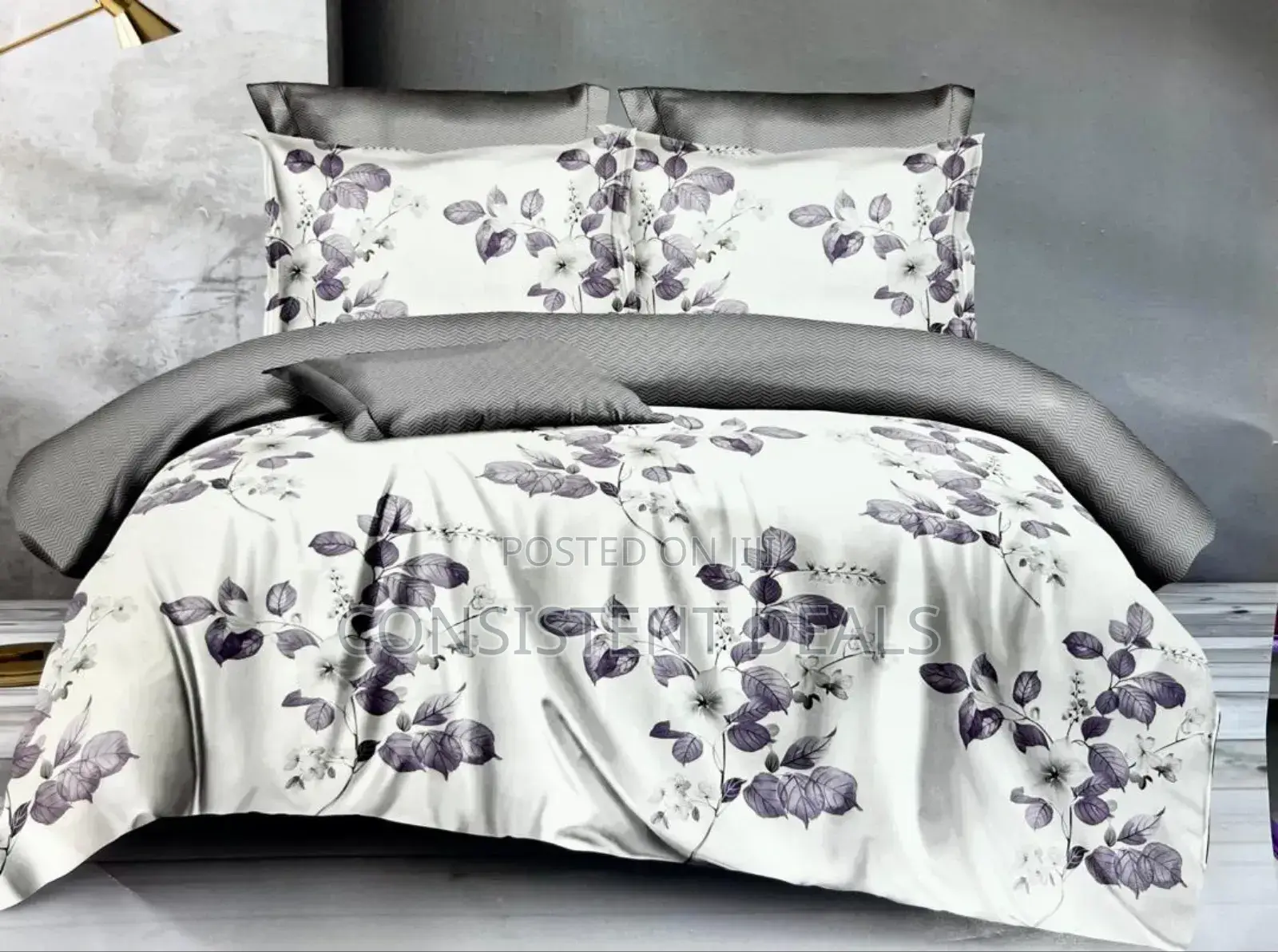 4pc Duvet Cover Set 6x6 (1 Duvet, 1 Bedsheet, 2 Pillow )