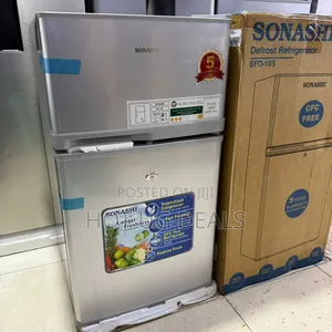 Sonashi 105  Liters Double Door Refrigerator With Freezer Up