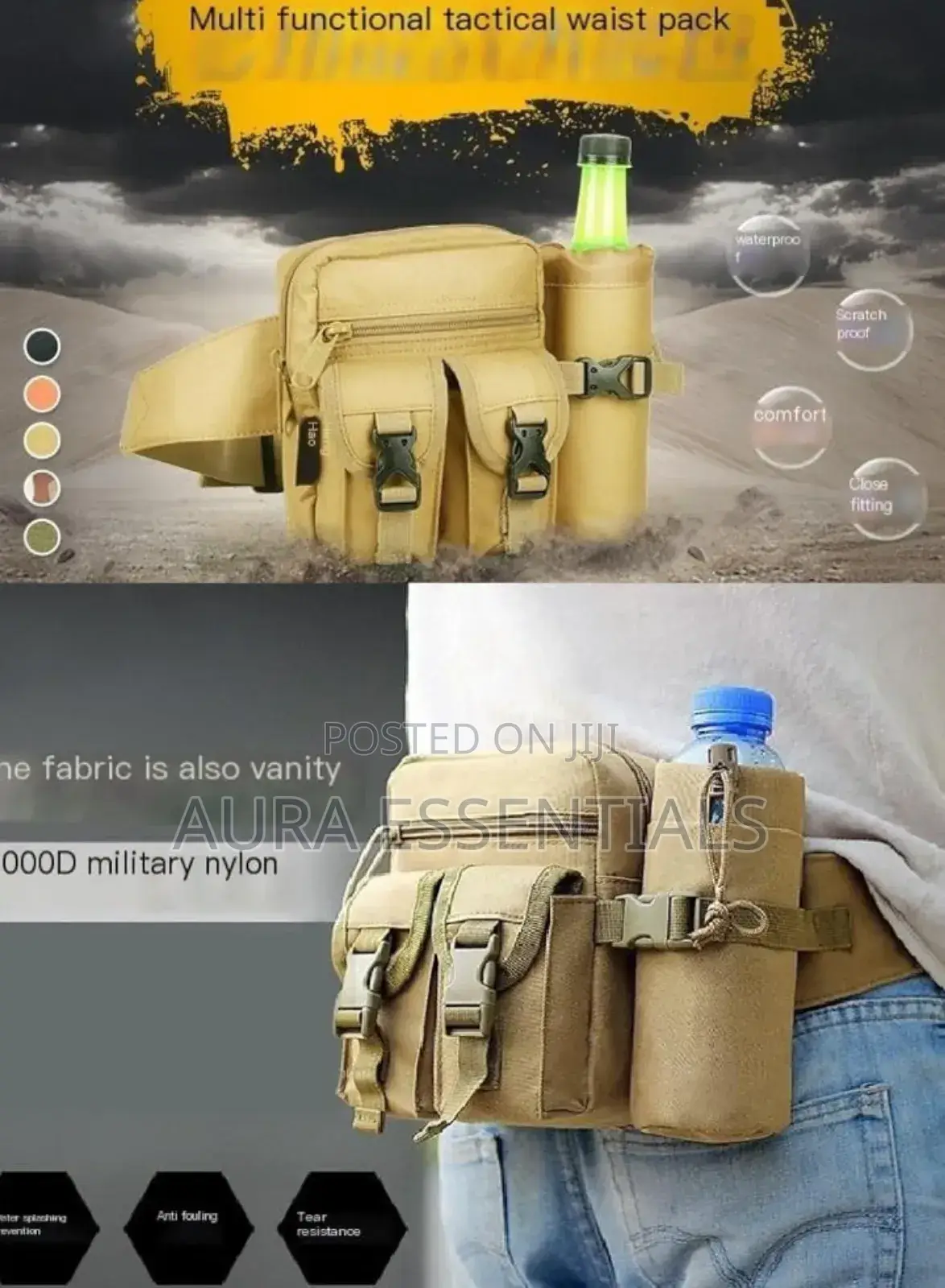 Men Tactical Waist Pack Portable Waist Travel Bag