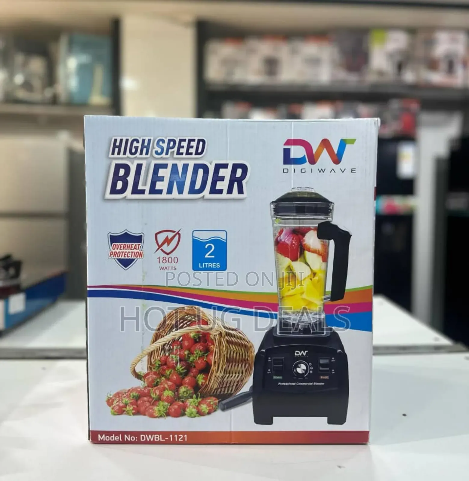 Digiwave Dw 2.0l 1800w Heavy Duty Commercial Blender – Black