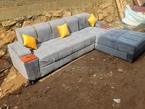 Lshaped Sofa Set Readily Available With Cushions Free
