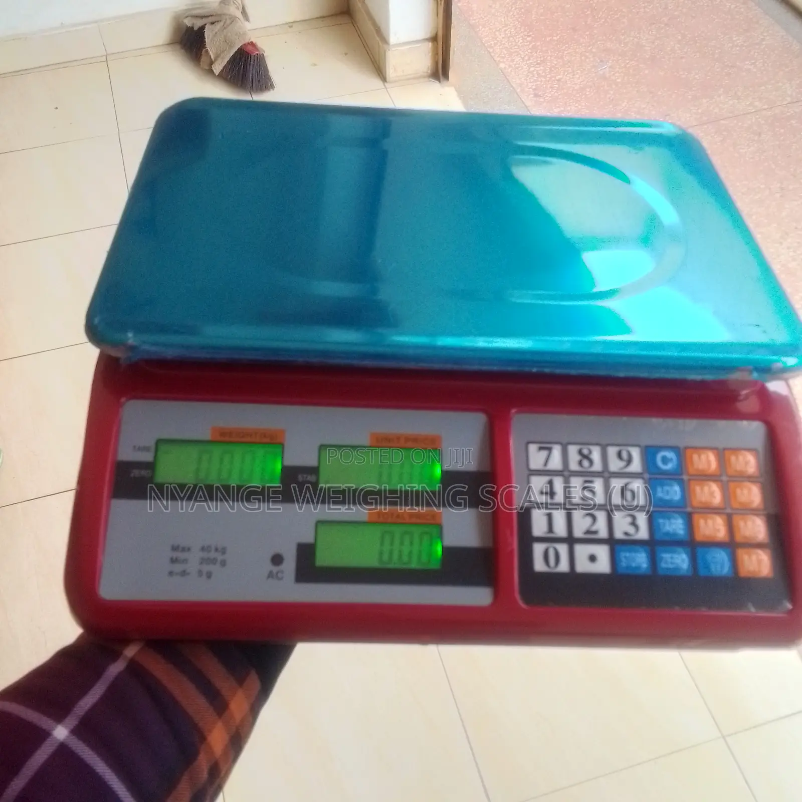 Abs Red Digital Weighing Scale Food 40kg Weigh Digital Weighing Scale