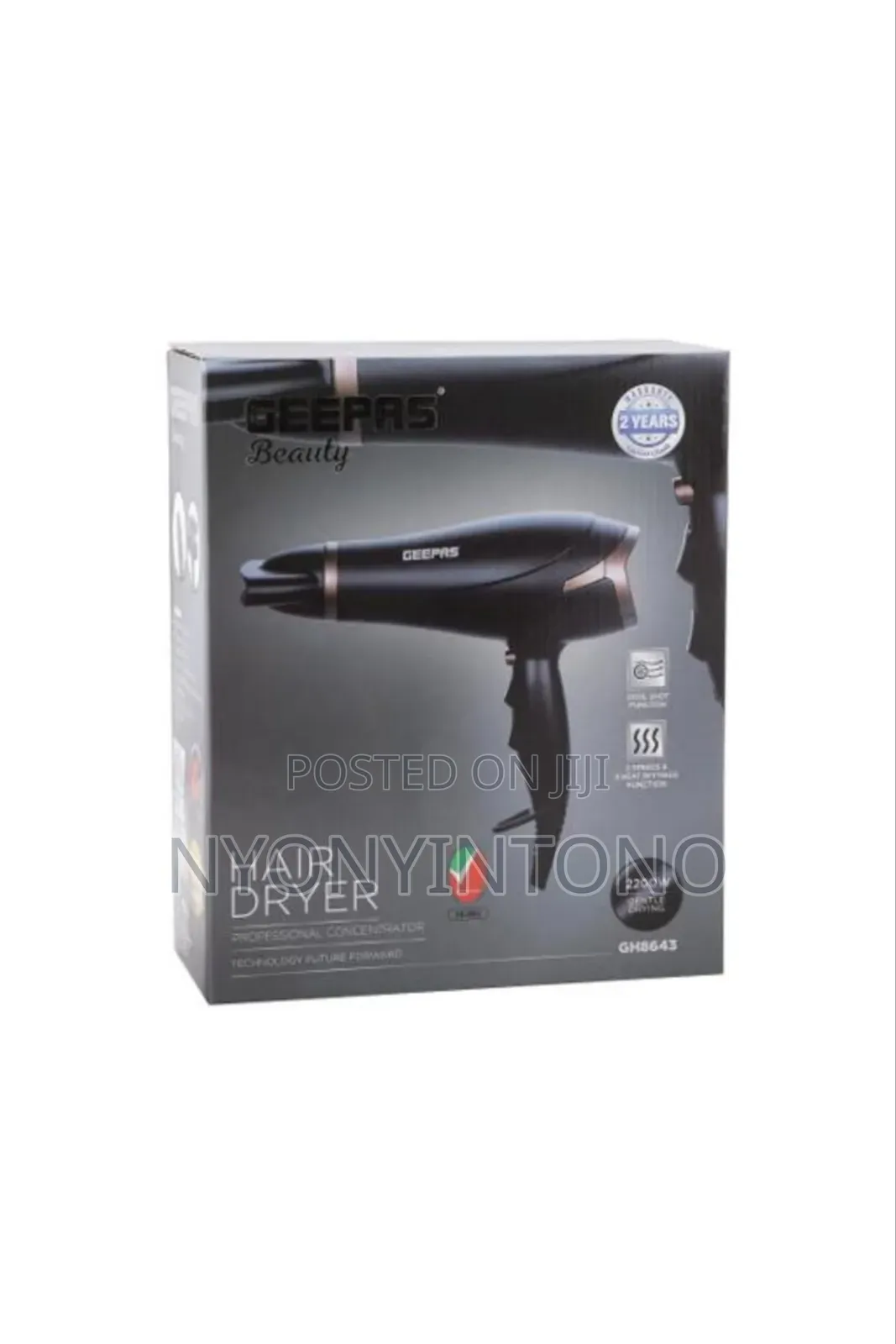 Geepas Top-Quality Hand Dryer With 2yrs Warranty Gh-8643