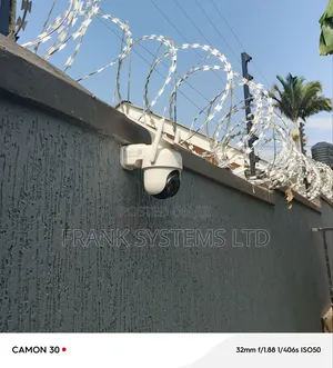 Electric Fence on 100fts by 45fts Wall Fence