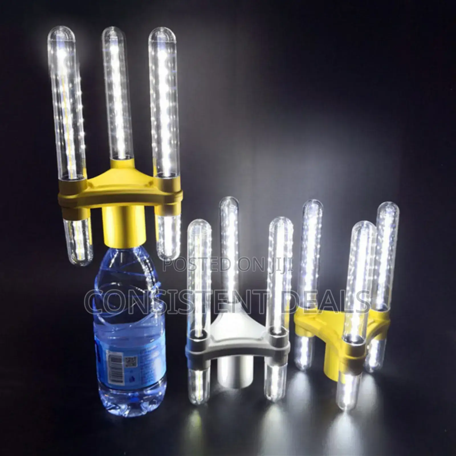 3 Head Bar Rechargeable Led Strobe Wine Bottle Light