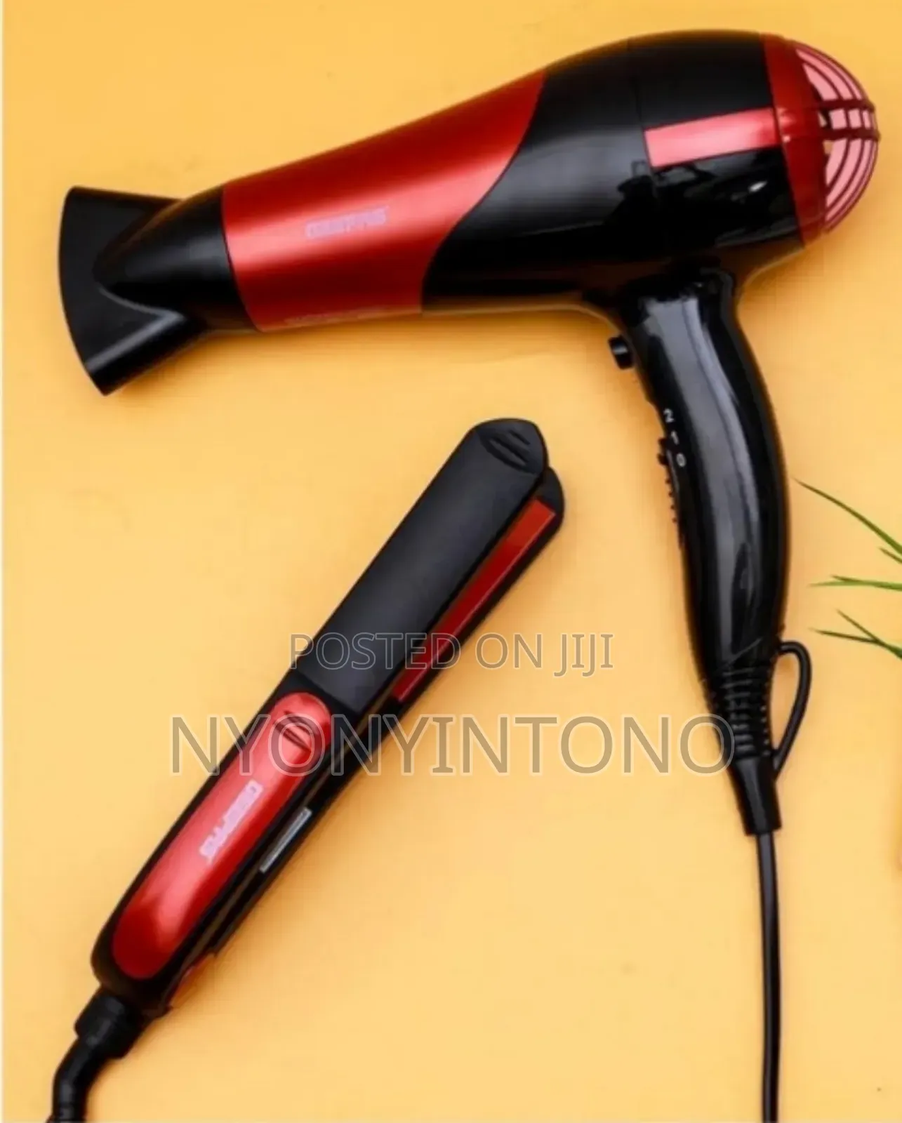 Geepas 2-in-1 Hair Dryer Straightener Combo GHF-86036