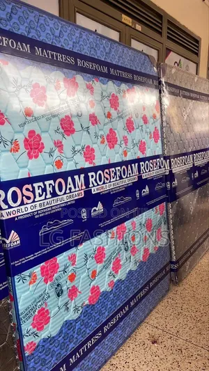 6 by 6 8inch High Density Rosefoam Mattress