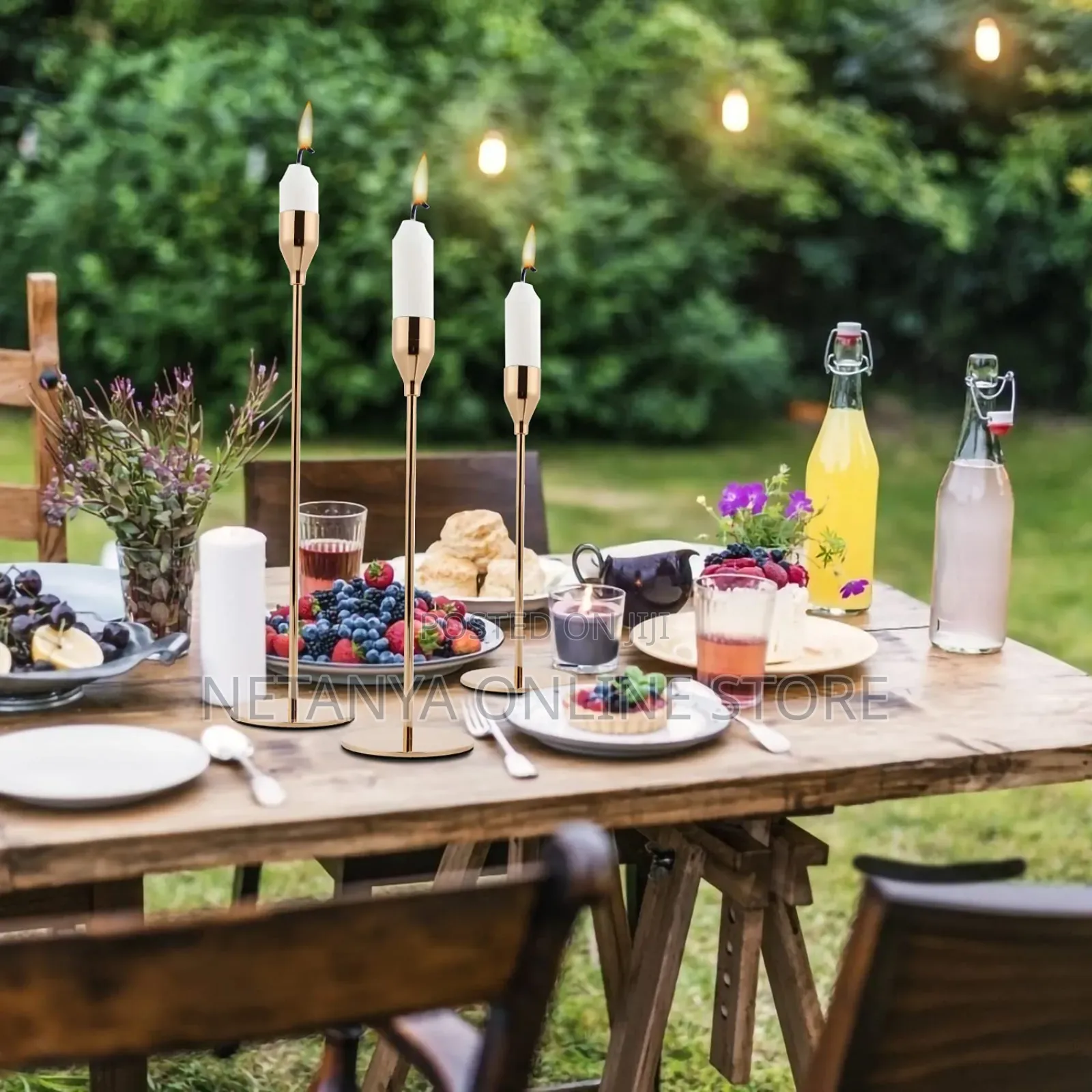 Metallic Candle Holder