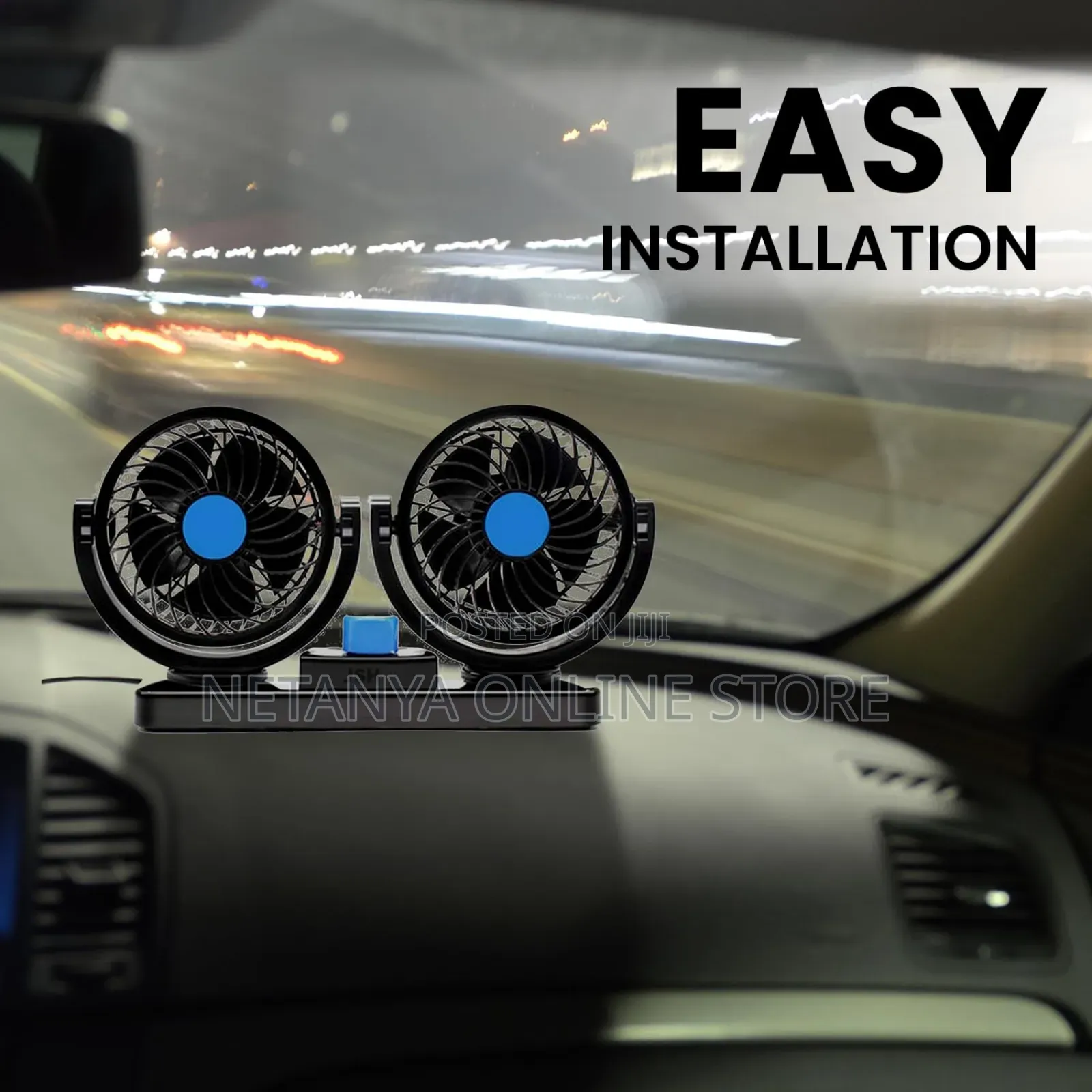 Double Headed Vehicle Fan