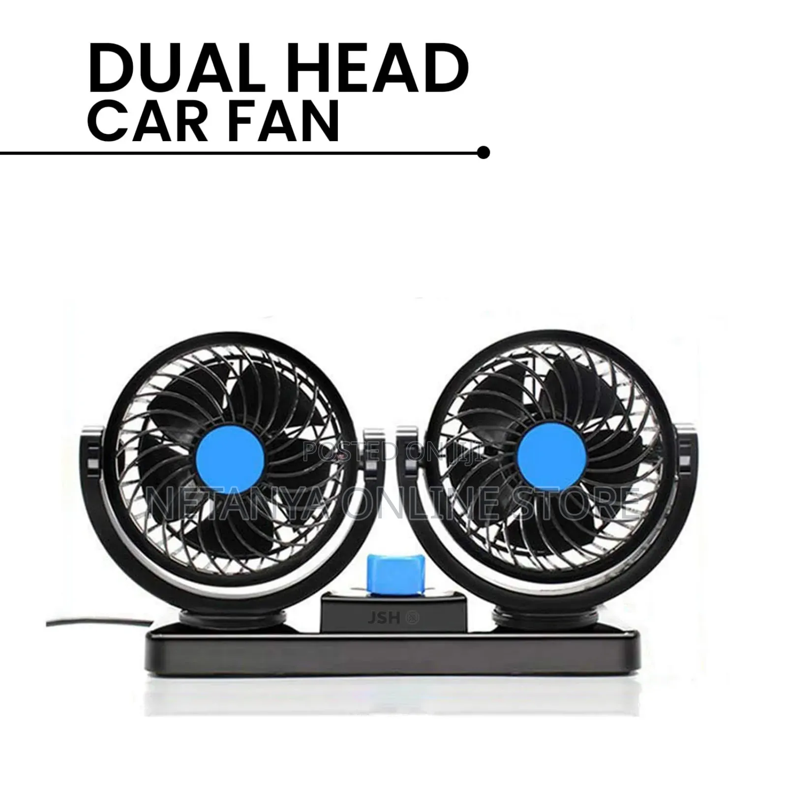Double Headed Vehicle Fan