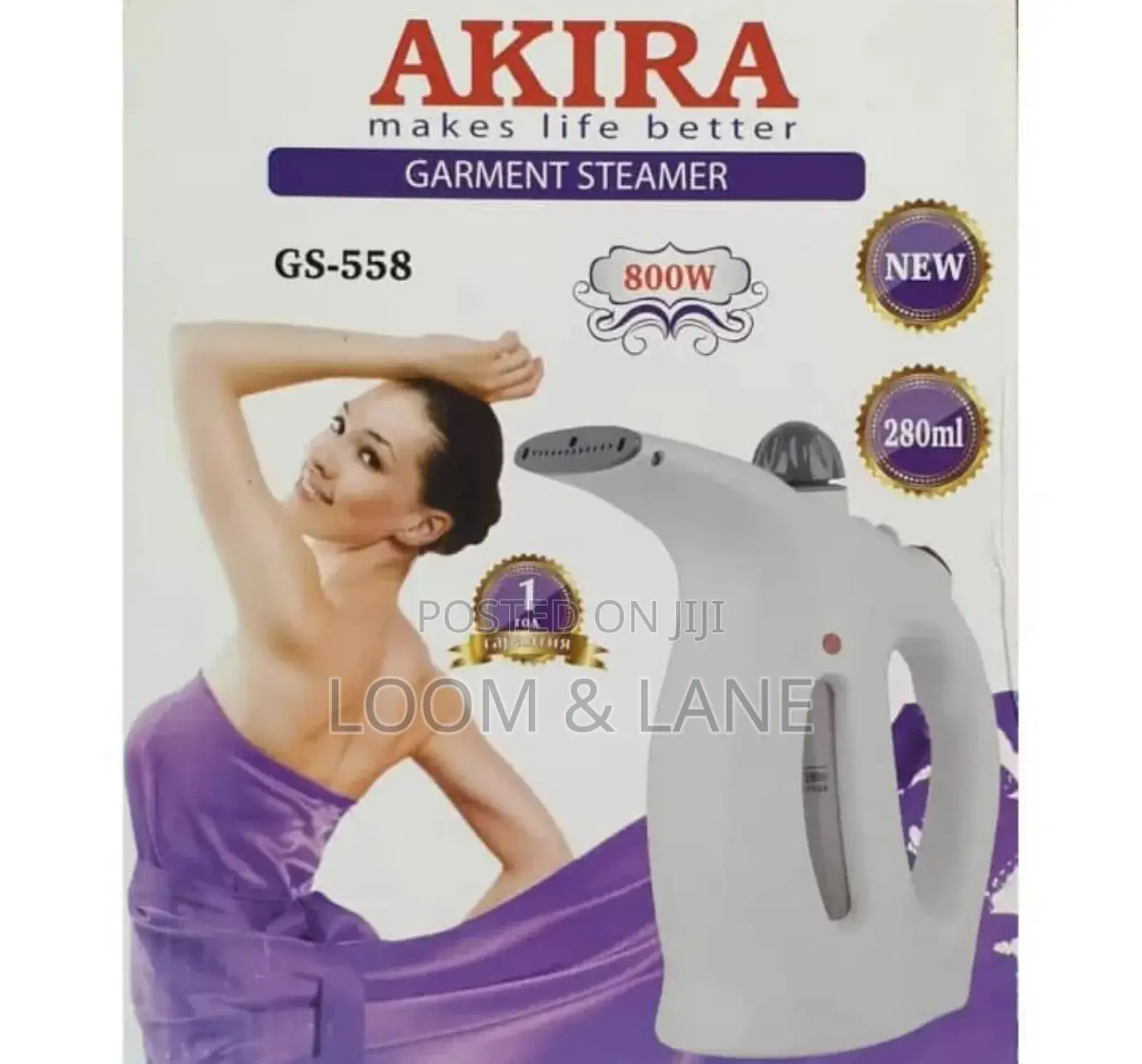 Akira Gs-558 Portable Face and Garment Steamer